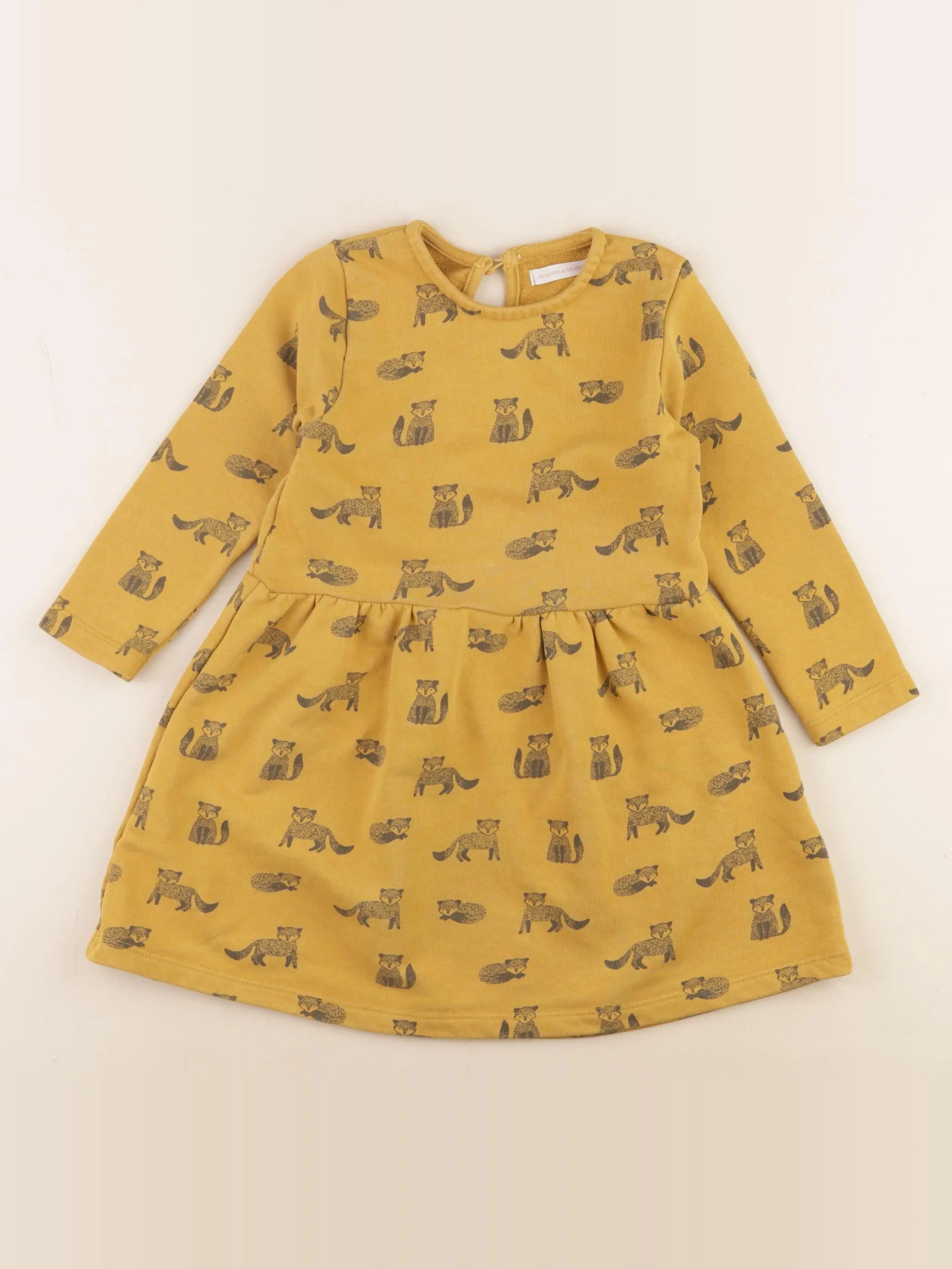 Monoprix - robe jaune - 4 ans