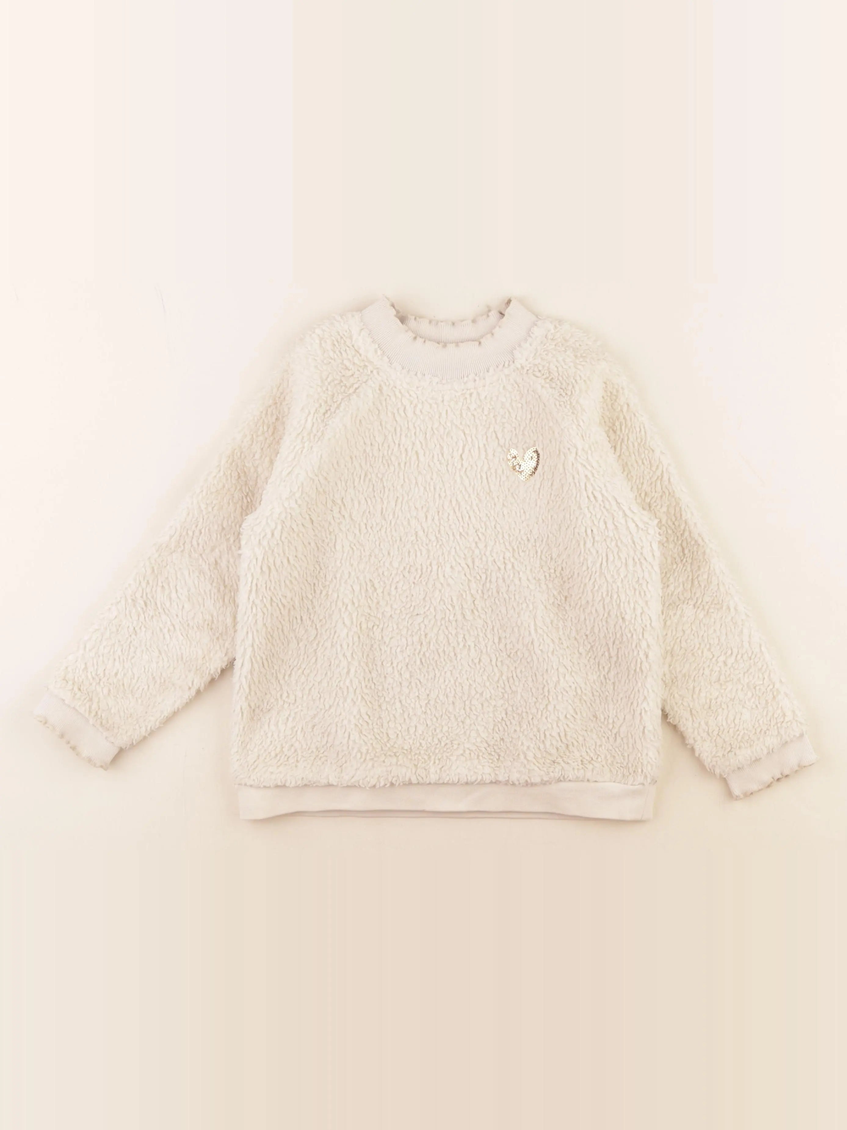 Vertbaudet - pull beige - 6 ans