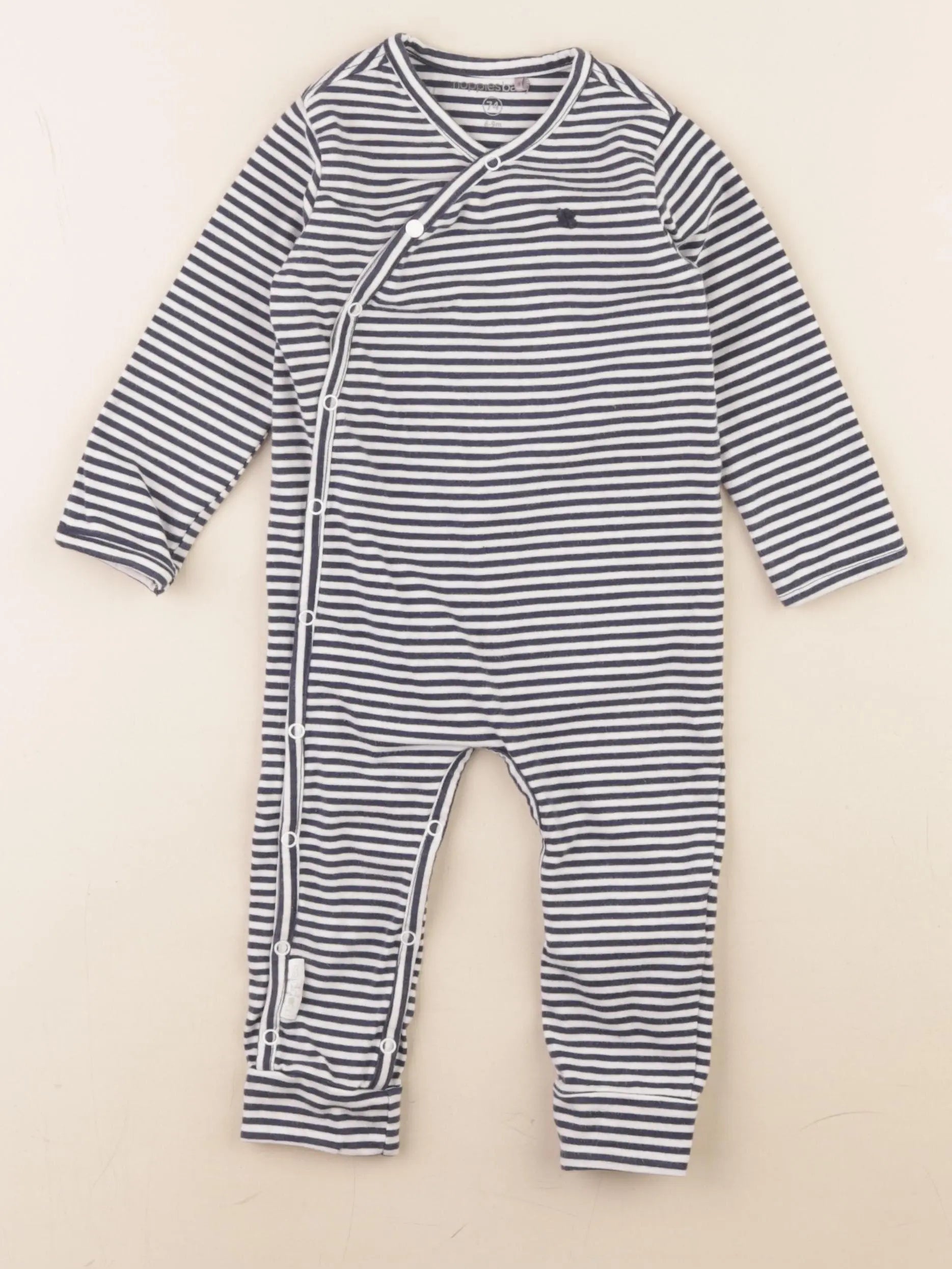 Noppies - pyjama coton bleu - 6/9 mois