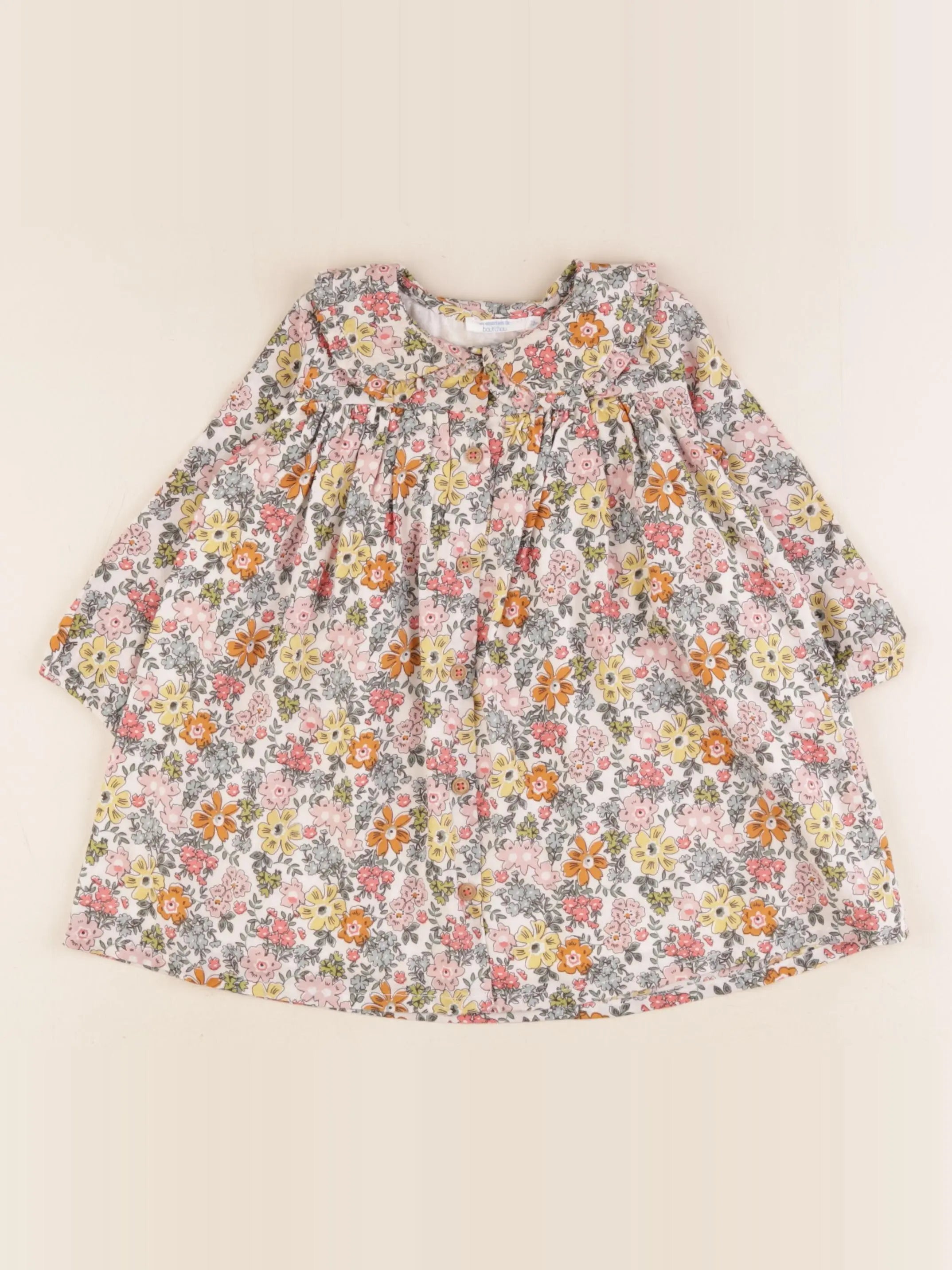 Boutchou - robe multicolore - 12 mois