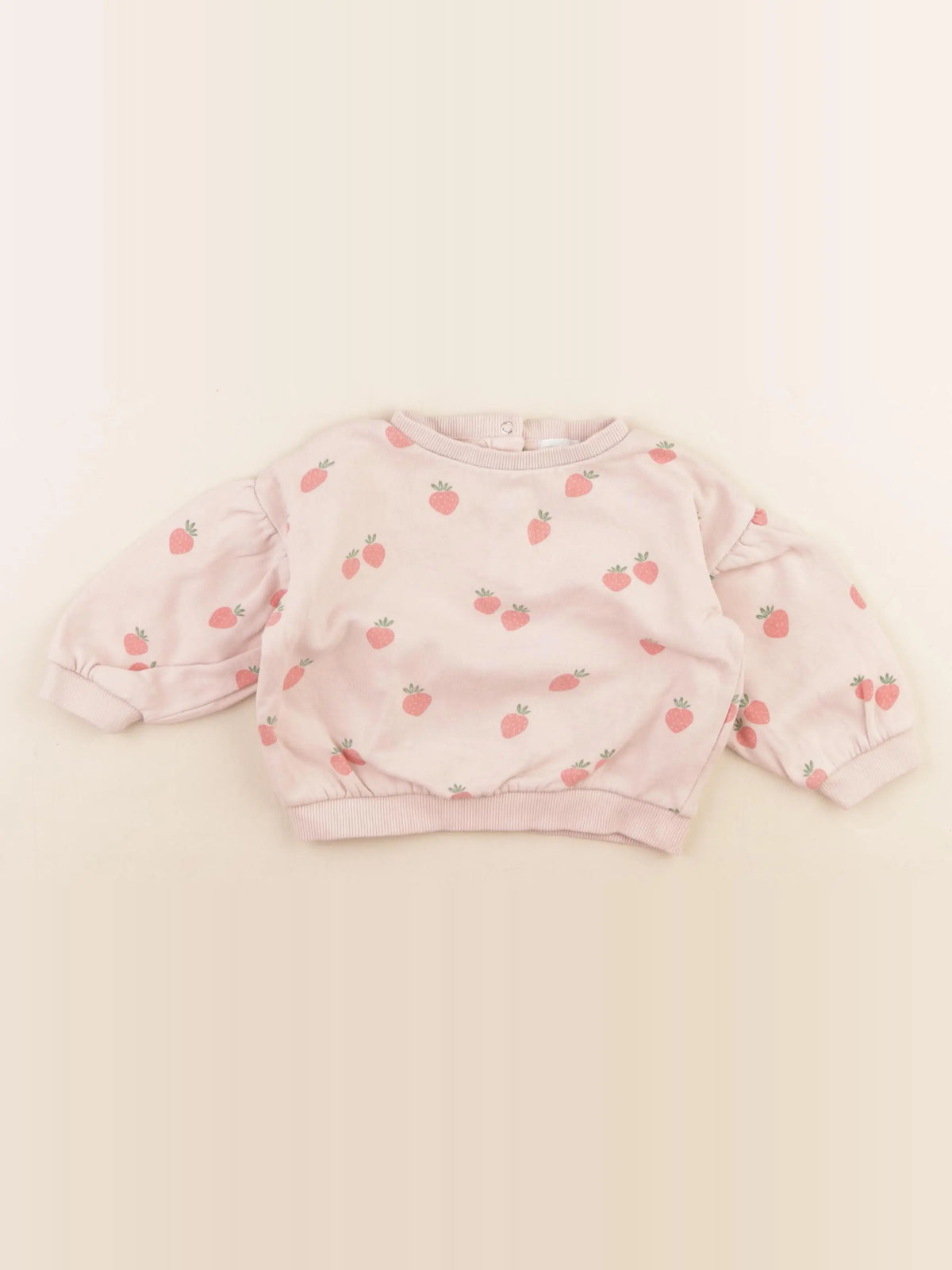 Vertbaudet - sweat rose - 9 mois
