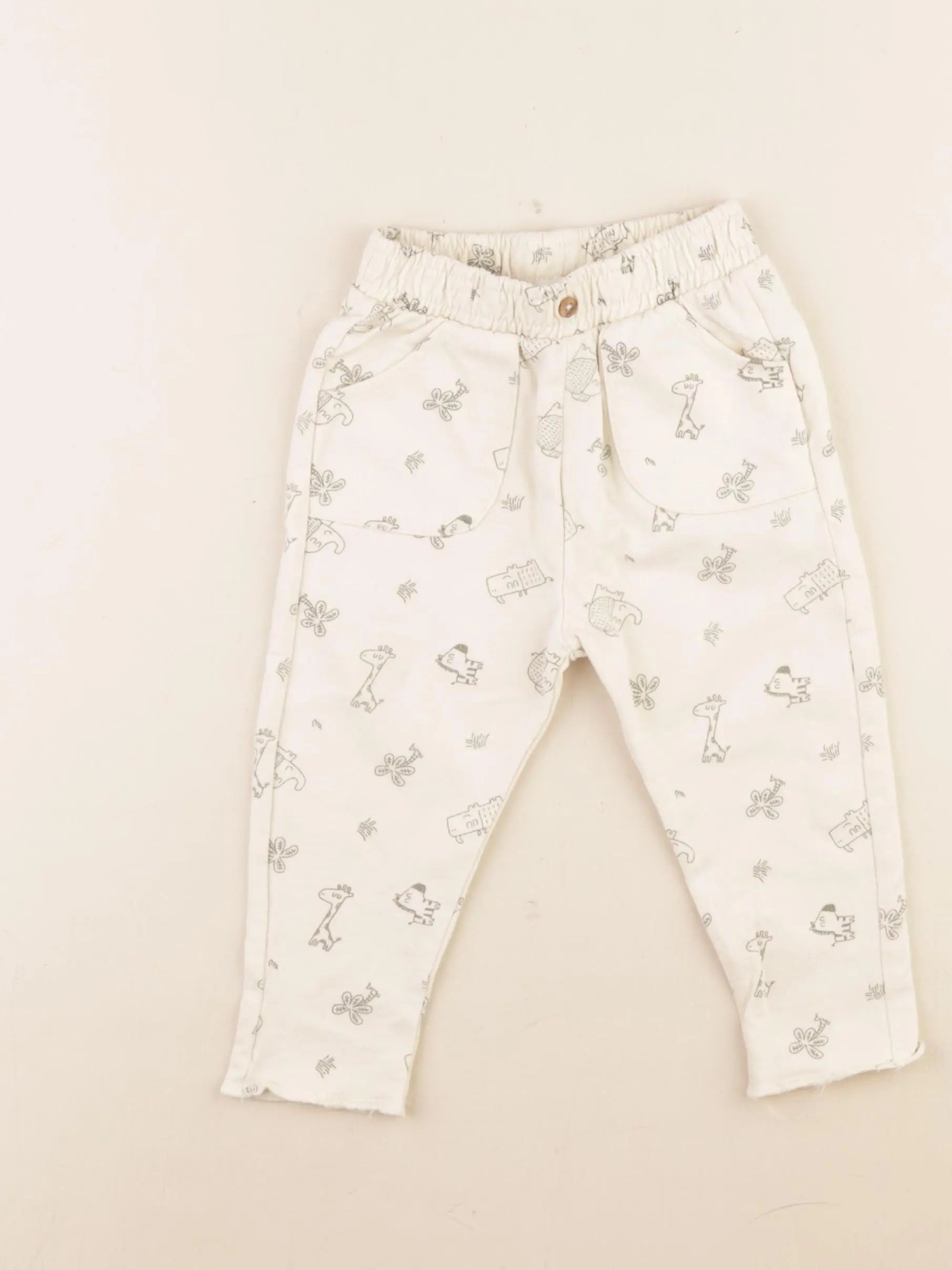 Vertbaudet - jogging beige - 9 mois
