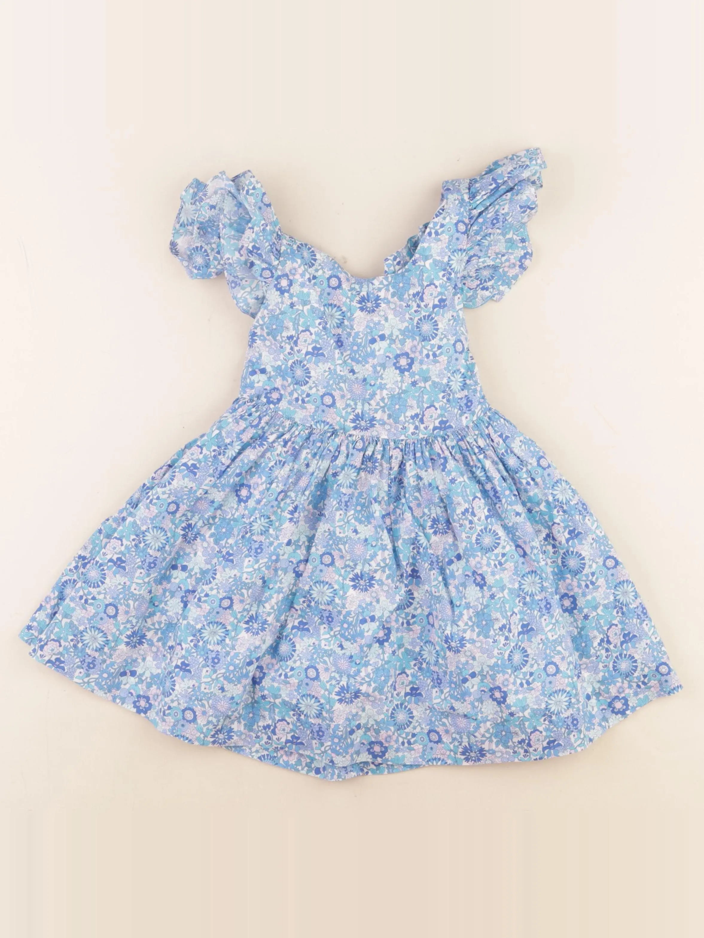 Jacadi - robe liberty bleu - 3 ans