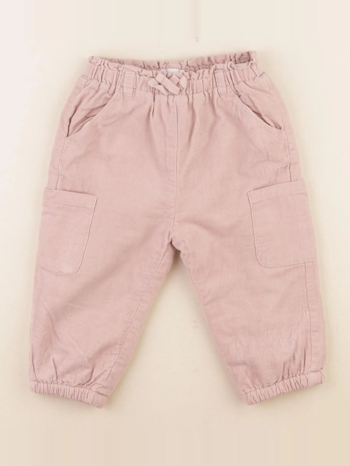 Vertbaudet - pantalon doublé rose - 18 mois
