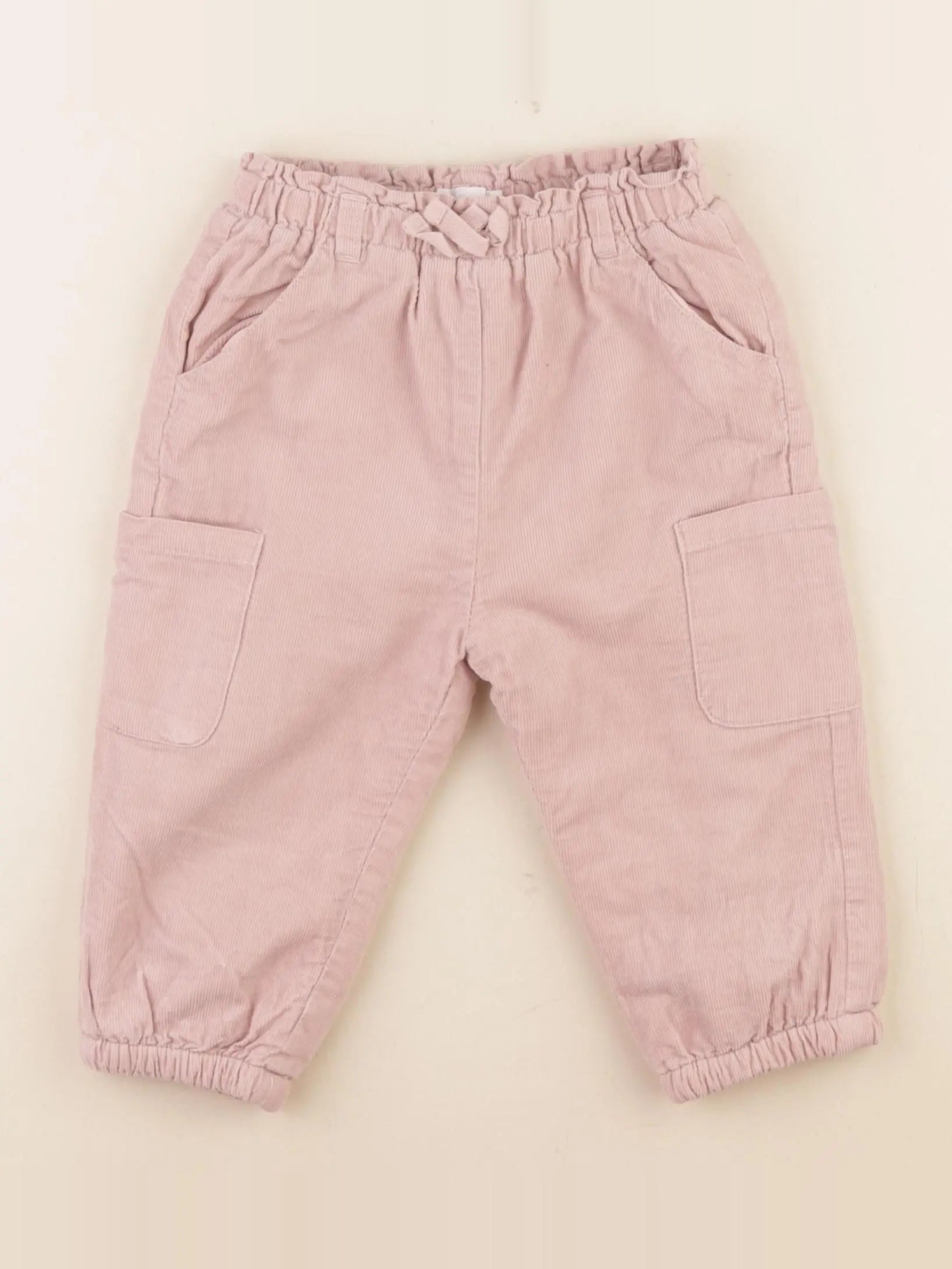 Vertbaudet - pantalon doublé rose - 18 mois