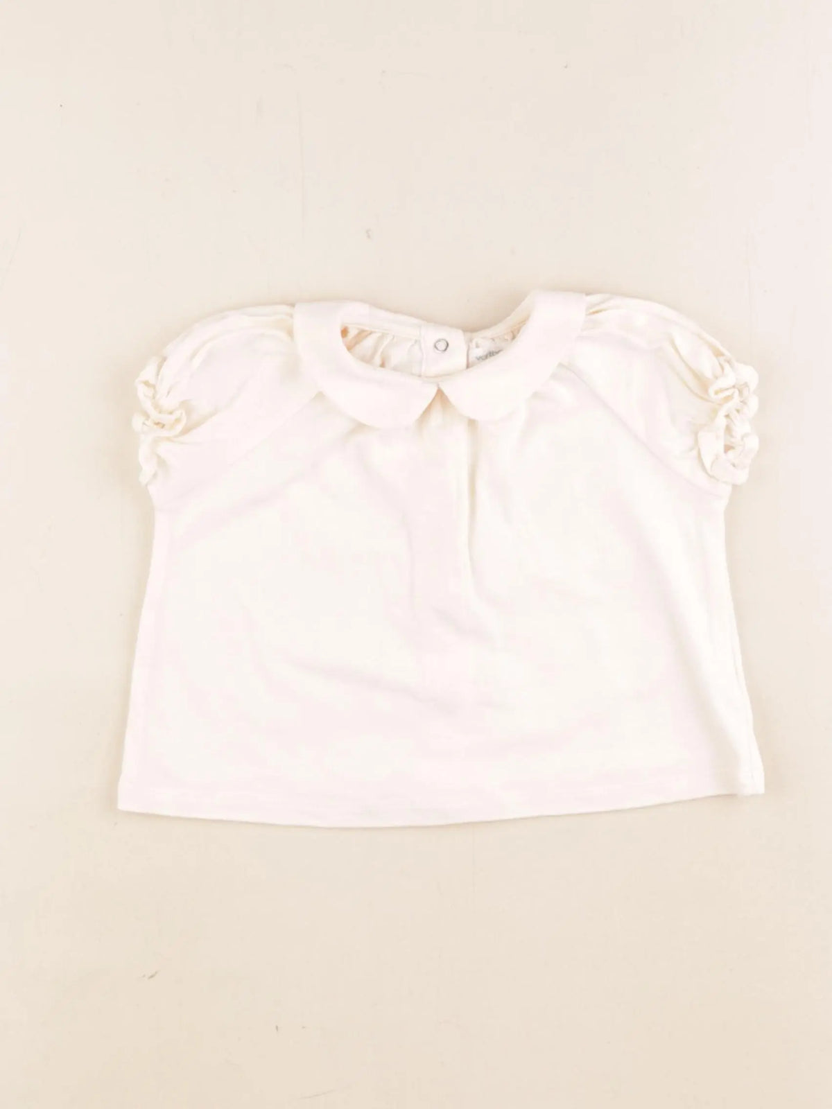 Vertbaudet - tee-shirt beige - 9 mois