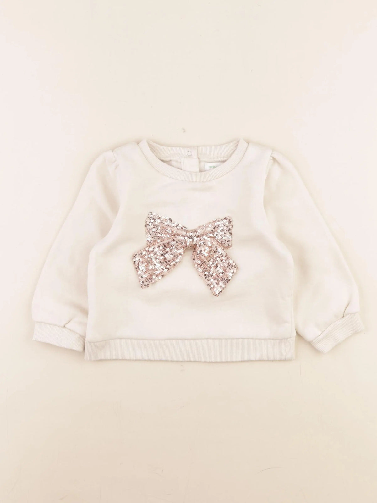 Vertbaudet - sweat blanc - 24 mois