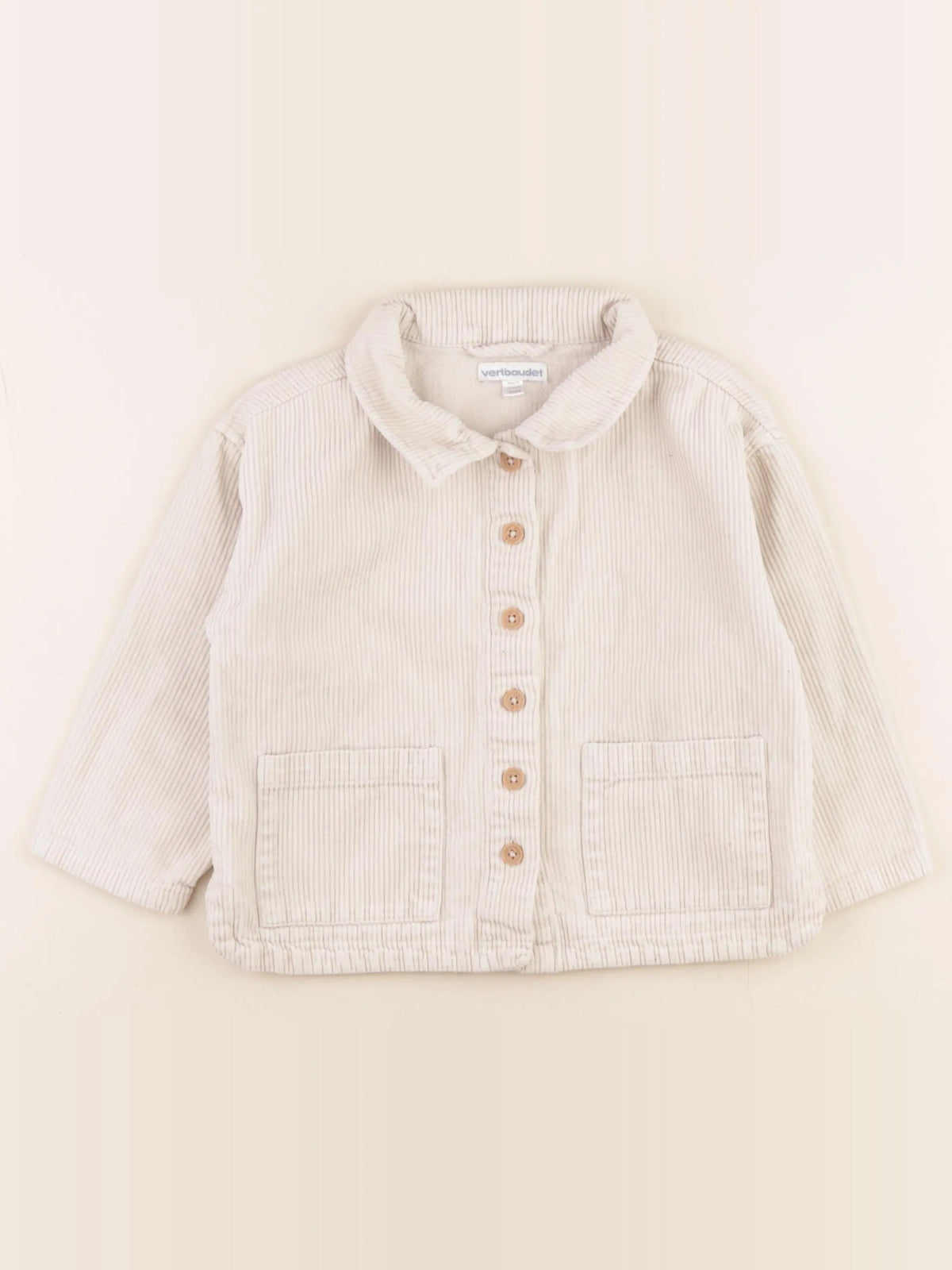 Vertbaudet - chemise beige - 3 ans