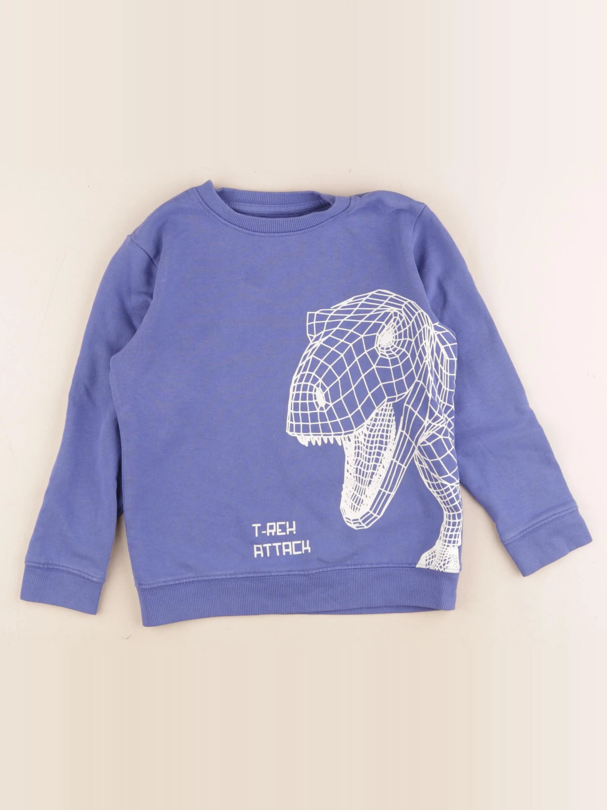 Vertbaudet - sweat bleu - 8 ans