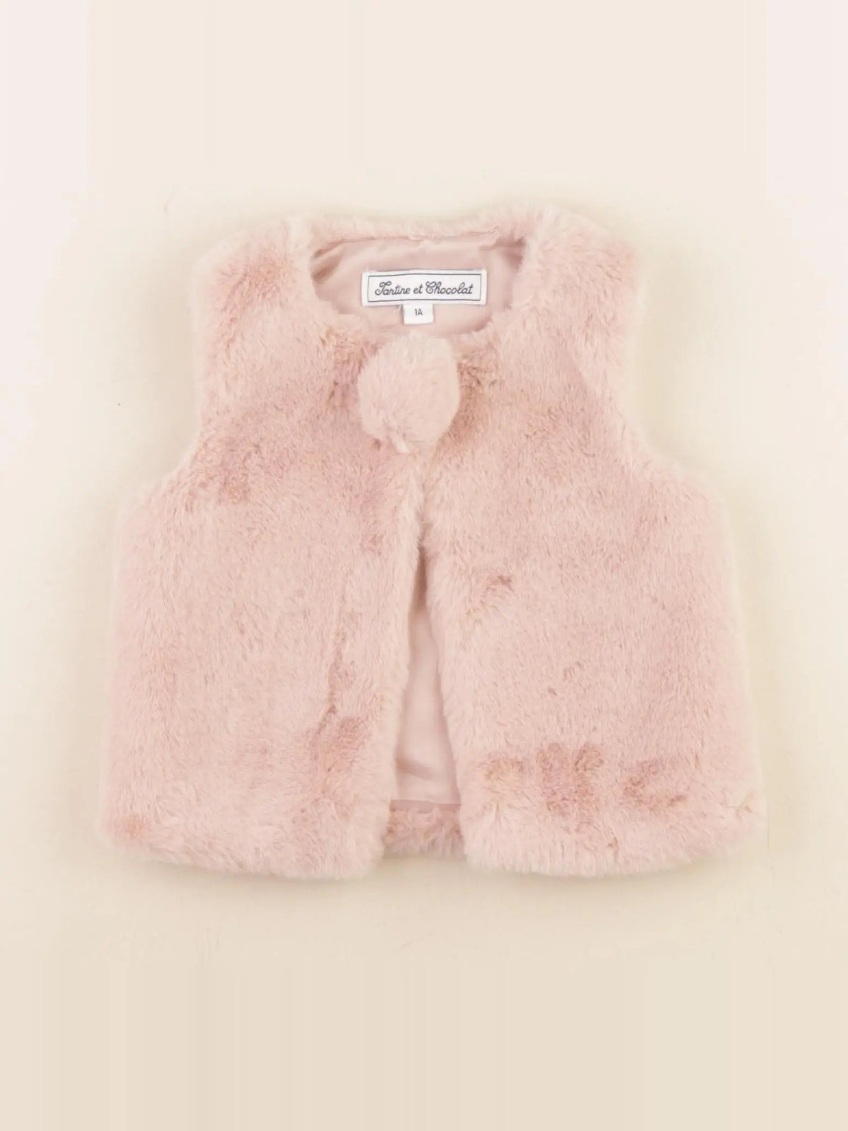 Tartine & Chocolat - gilet rose - 12 mois