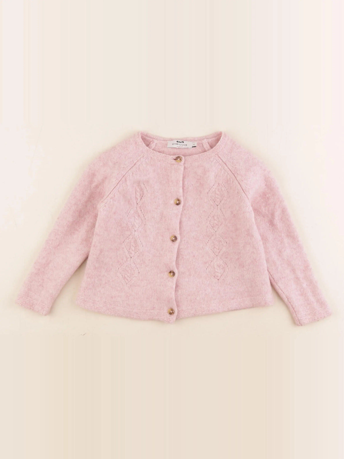 Cyrillus - gilet rose - 4 ans