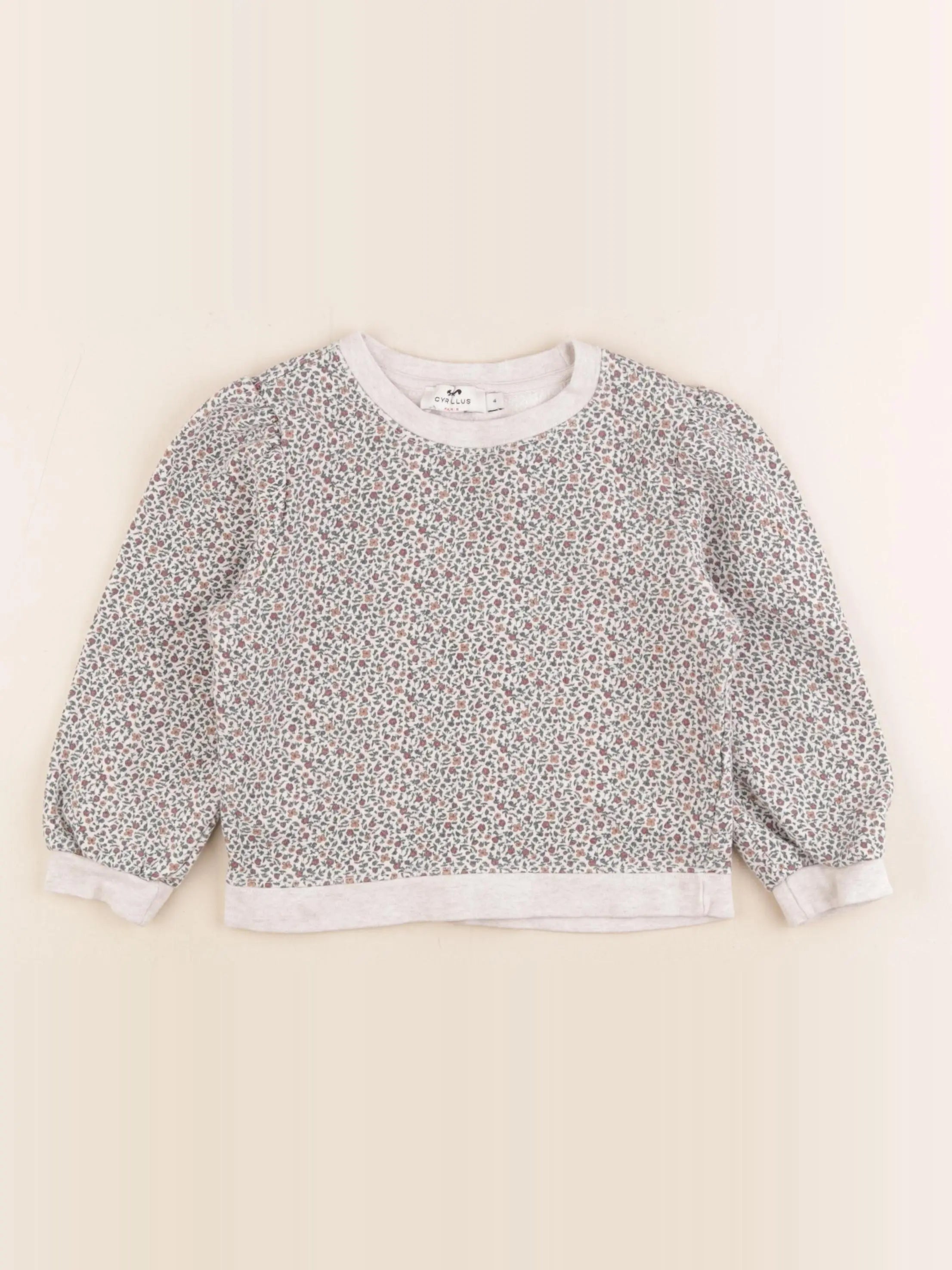 Cyrillus - sweat gris - 4 ans
