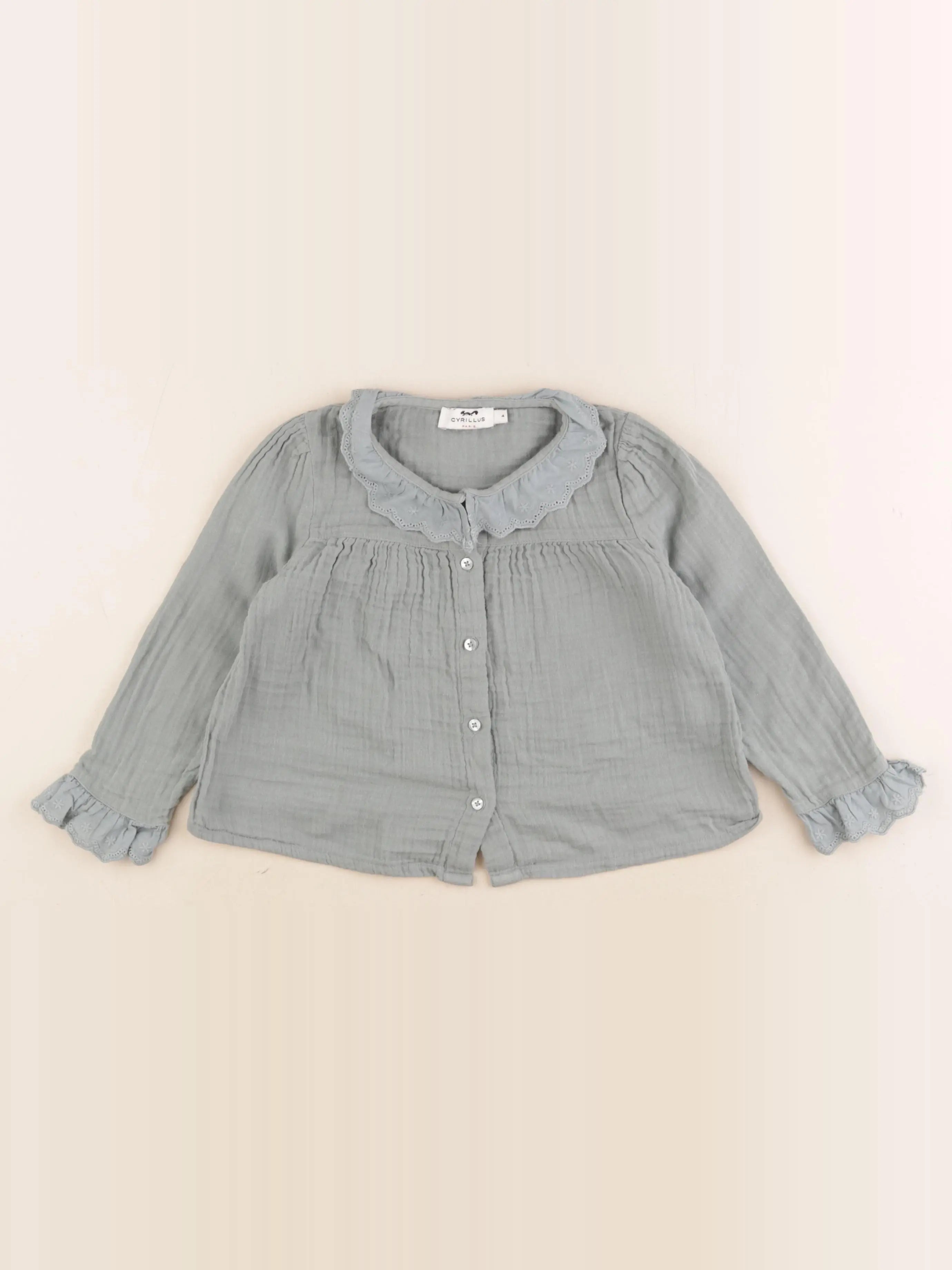 Cyrillus - blouse vert - 4 ans