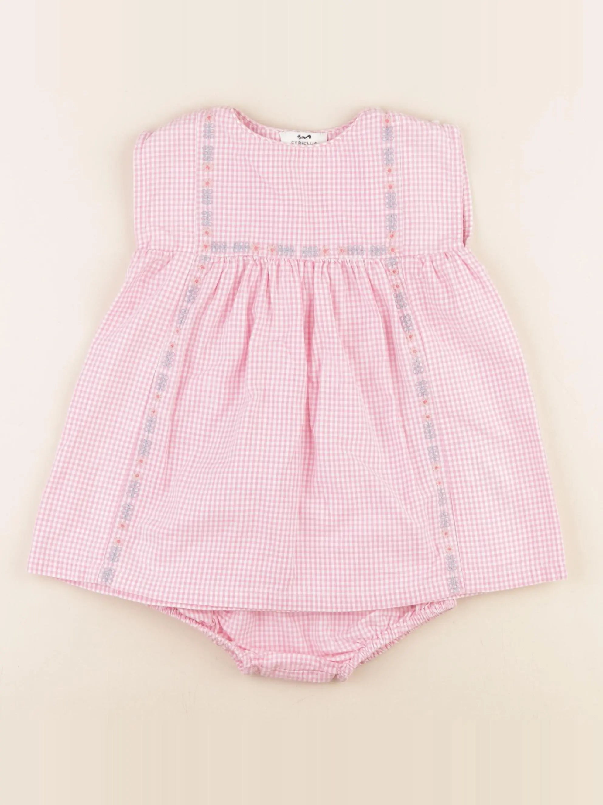 Cyrillus - robe rose - 12 mois