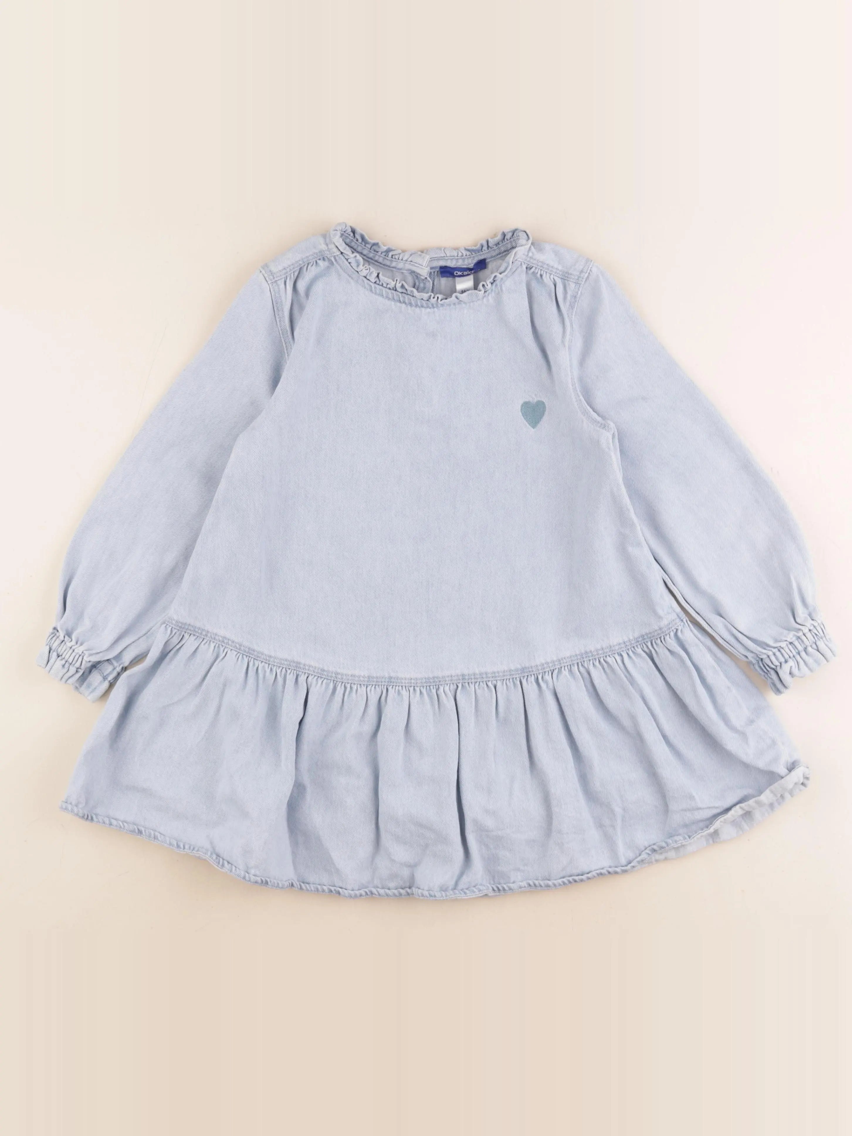 Okaidi - robe bleu - 6 ans
