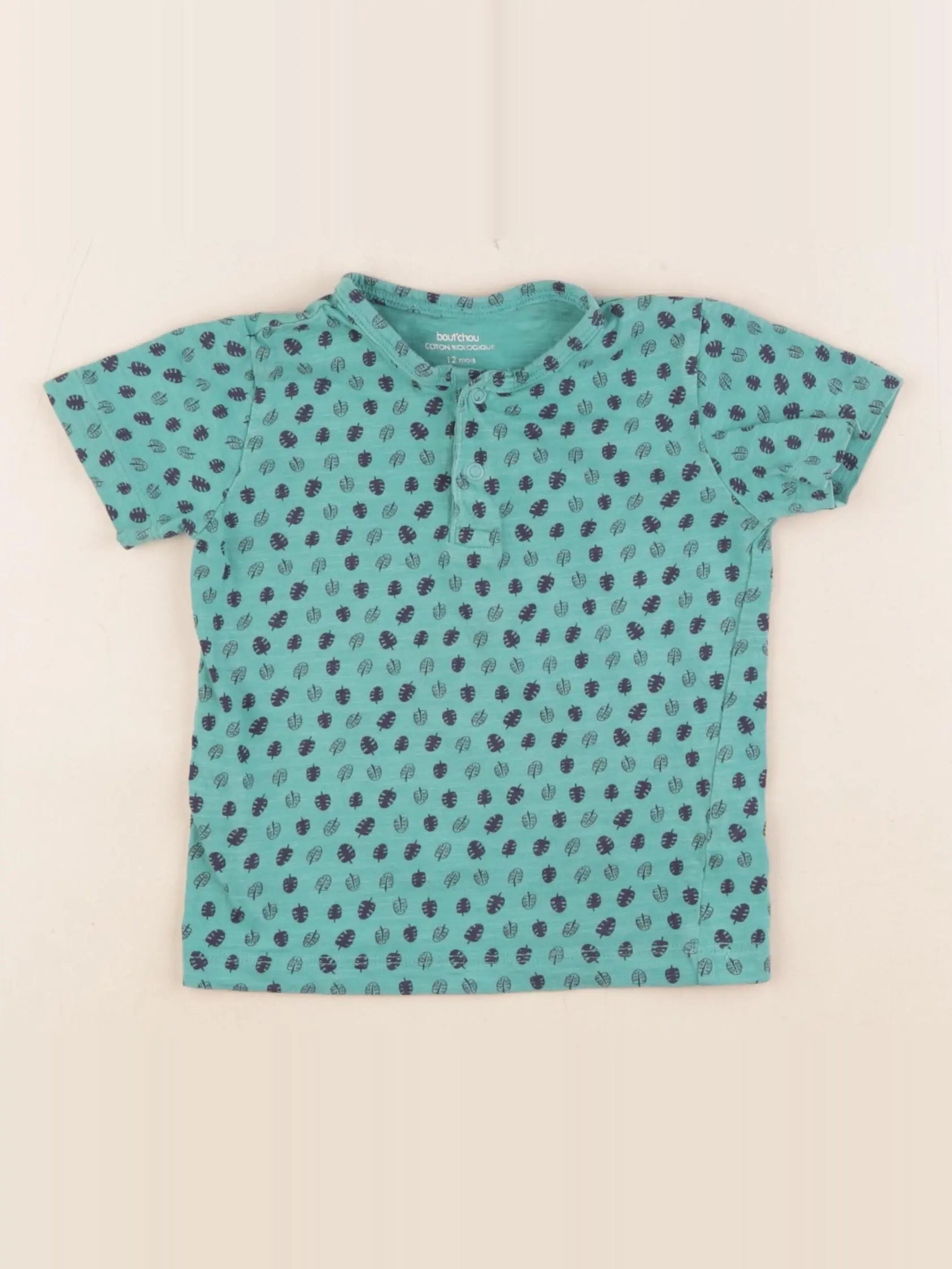Boutchou - tee-shirt vert - 12 mois