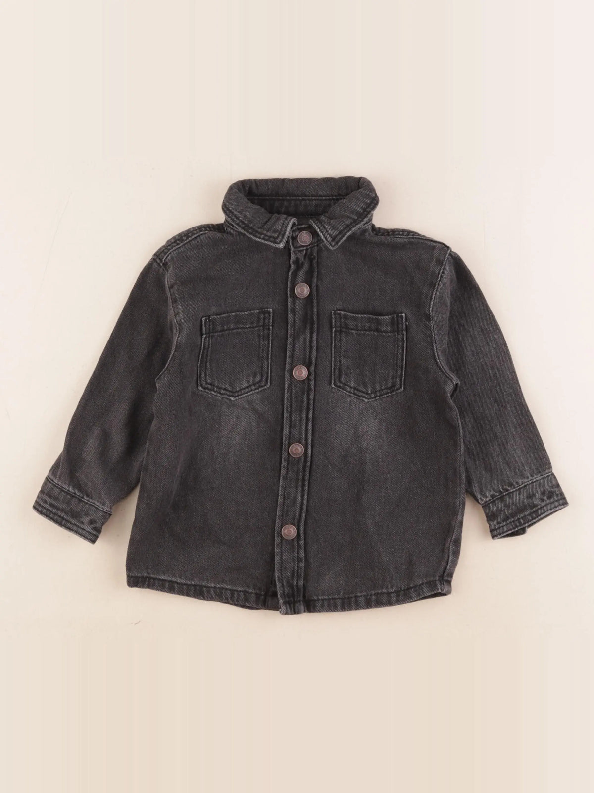 Vertbaudet - chemise noir - 2 ans