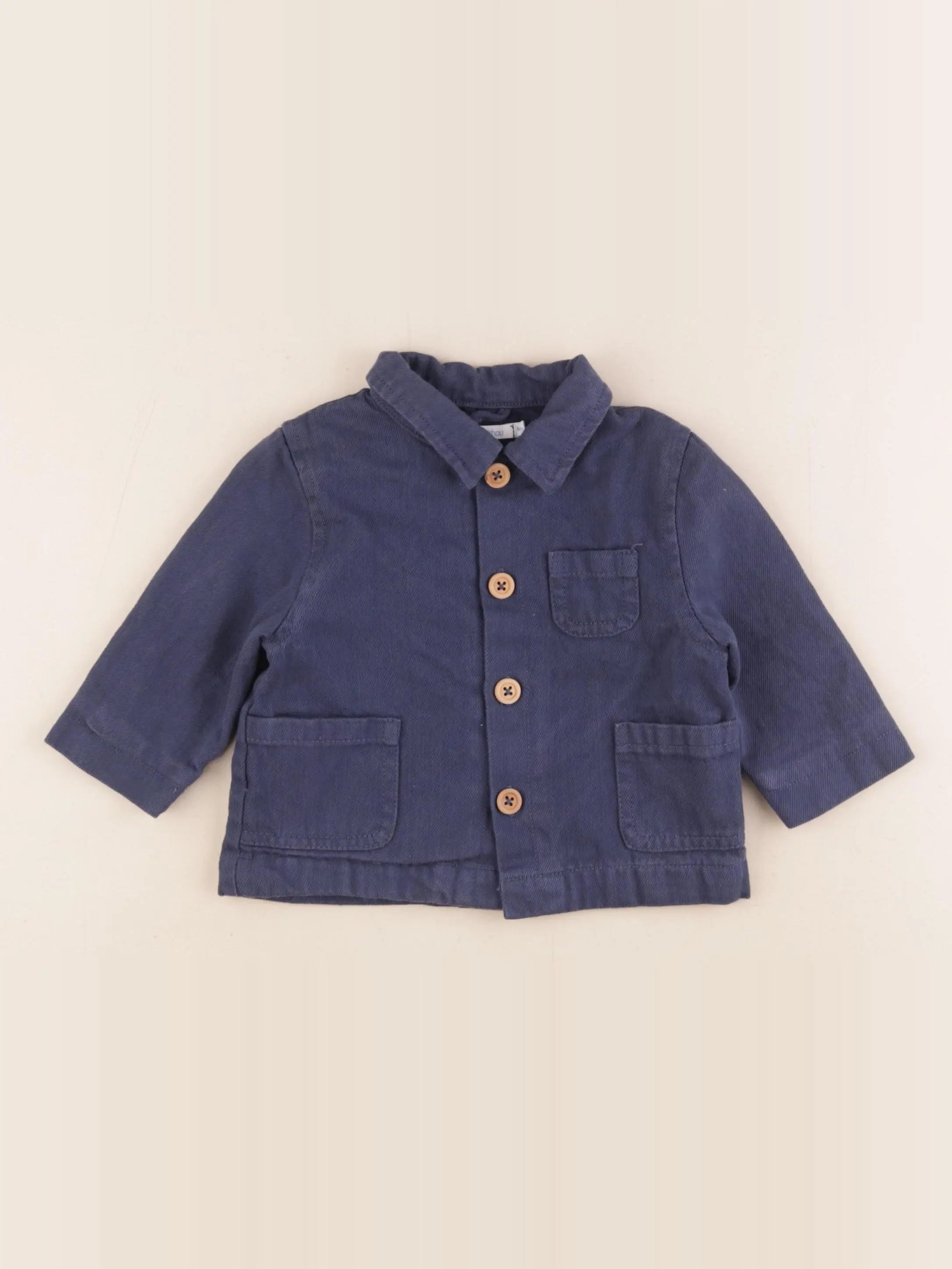 Boutchou - veste bleu - 9 mois
