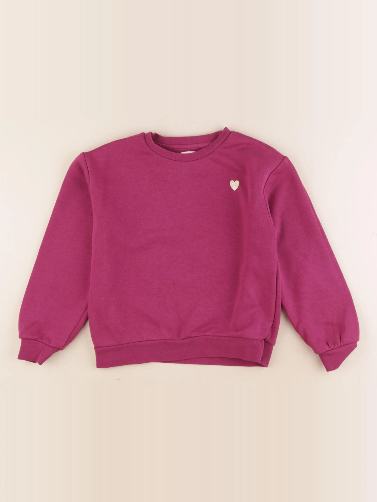 Vertbaudet - sweat violet - 8 ans
