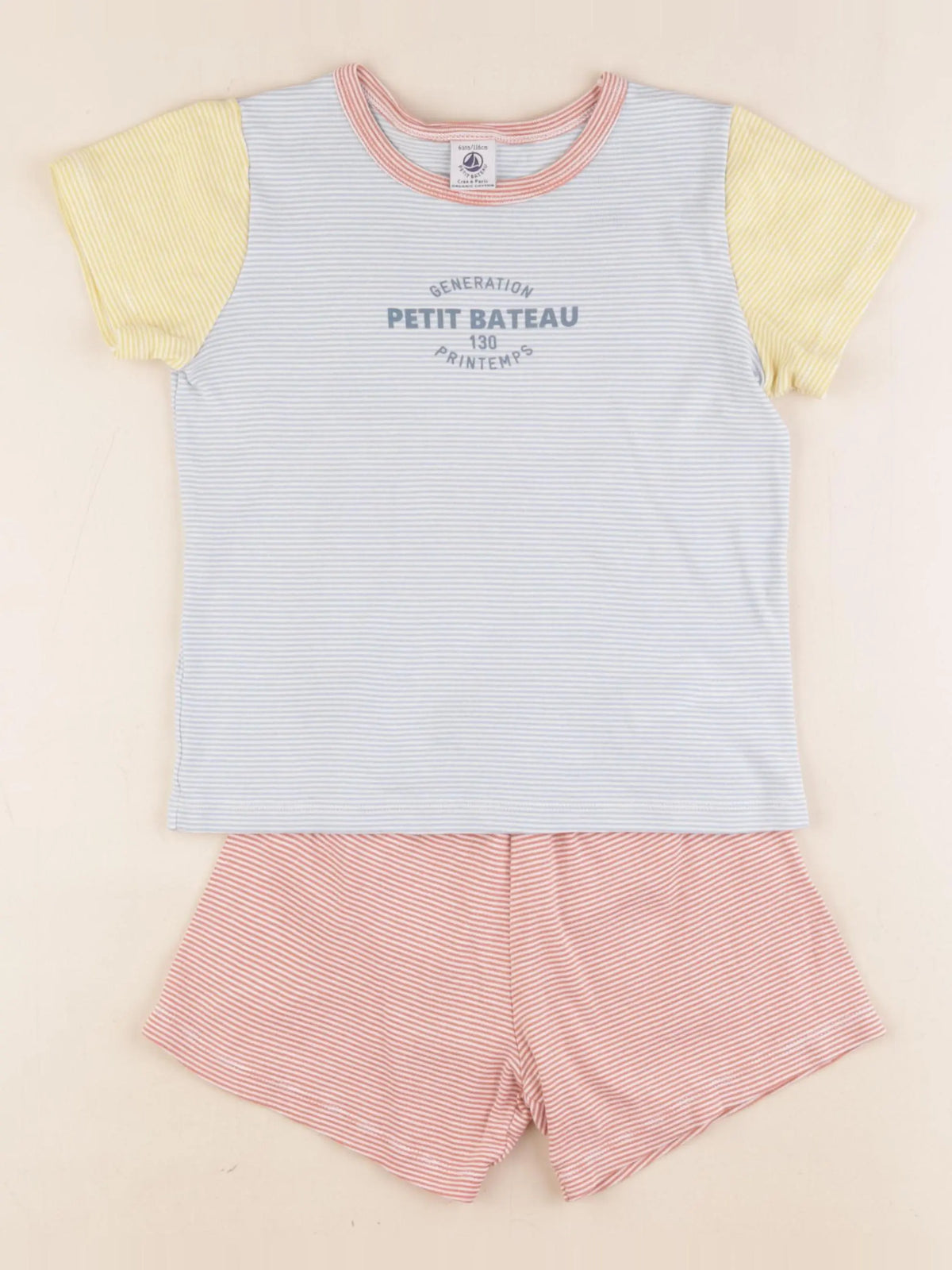 Petit Bateau - pyjama coton multicolore - 6 ans