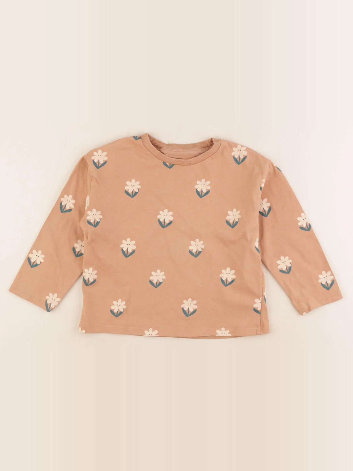 Vertbaudet - tee-shirt marron - 4 ans
