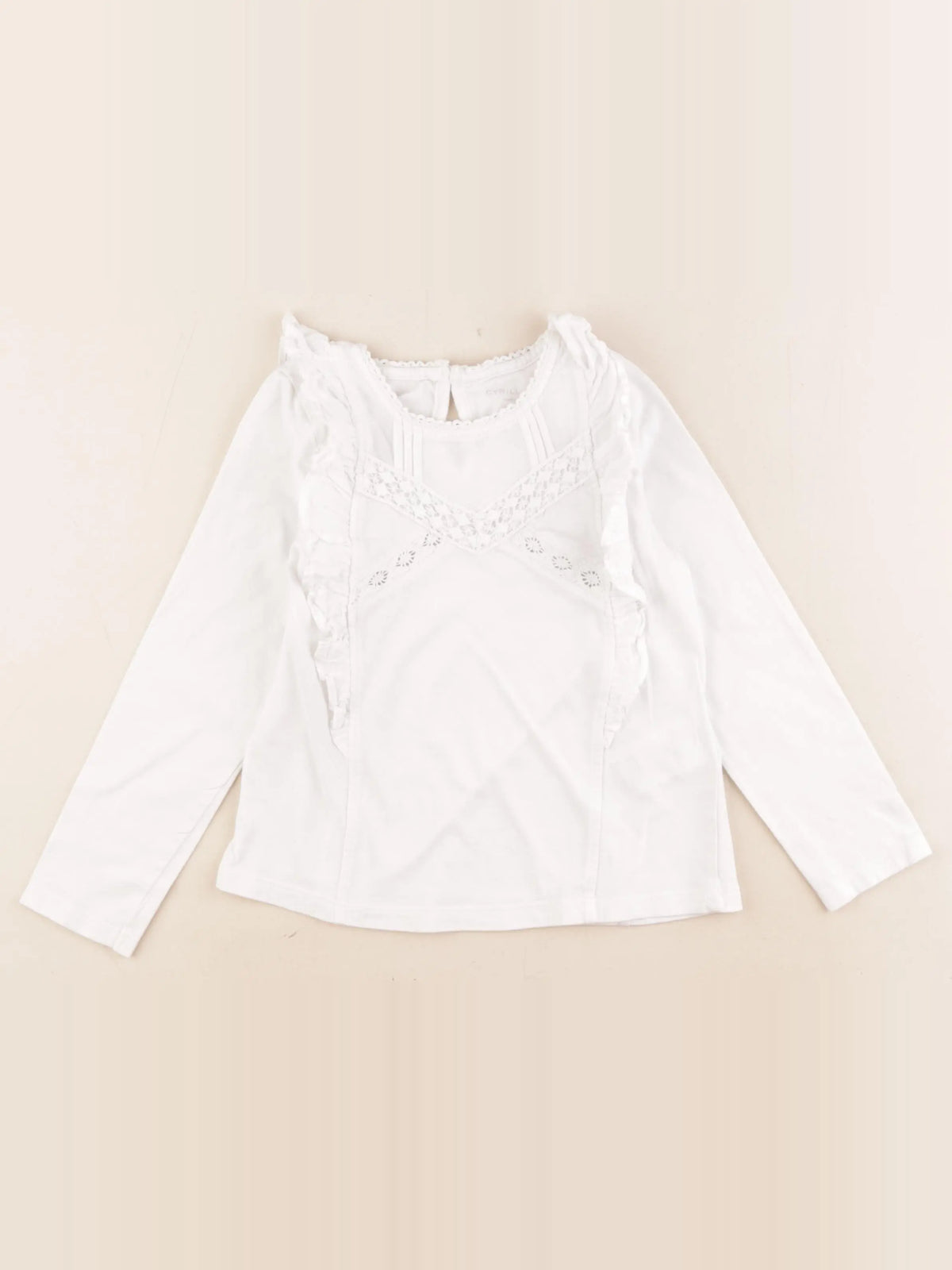 Cyrillus - tee-shirt blanc - 6 ans