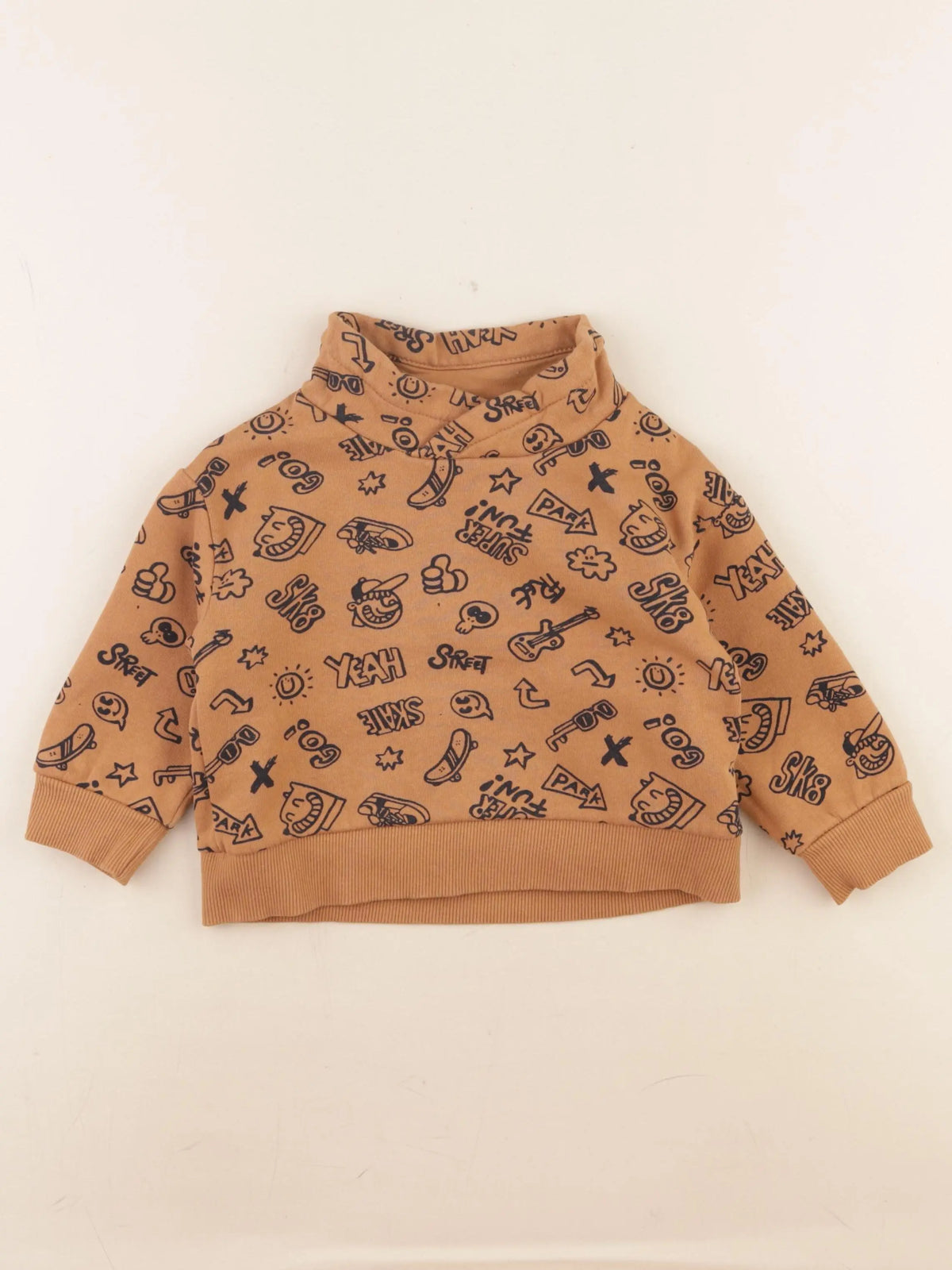 Vertbaudet - sweat marron - 2 ans
