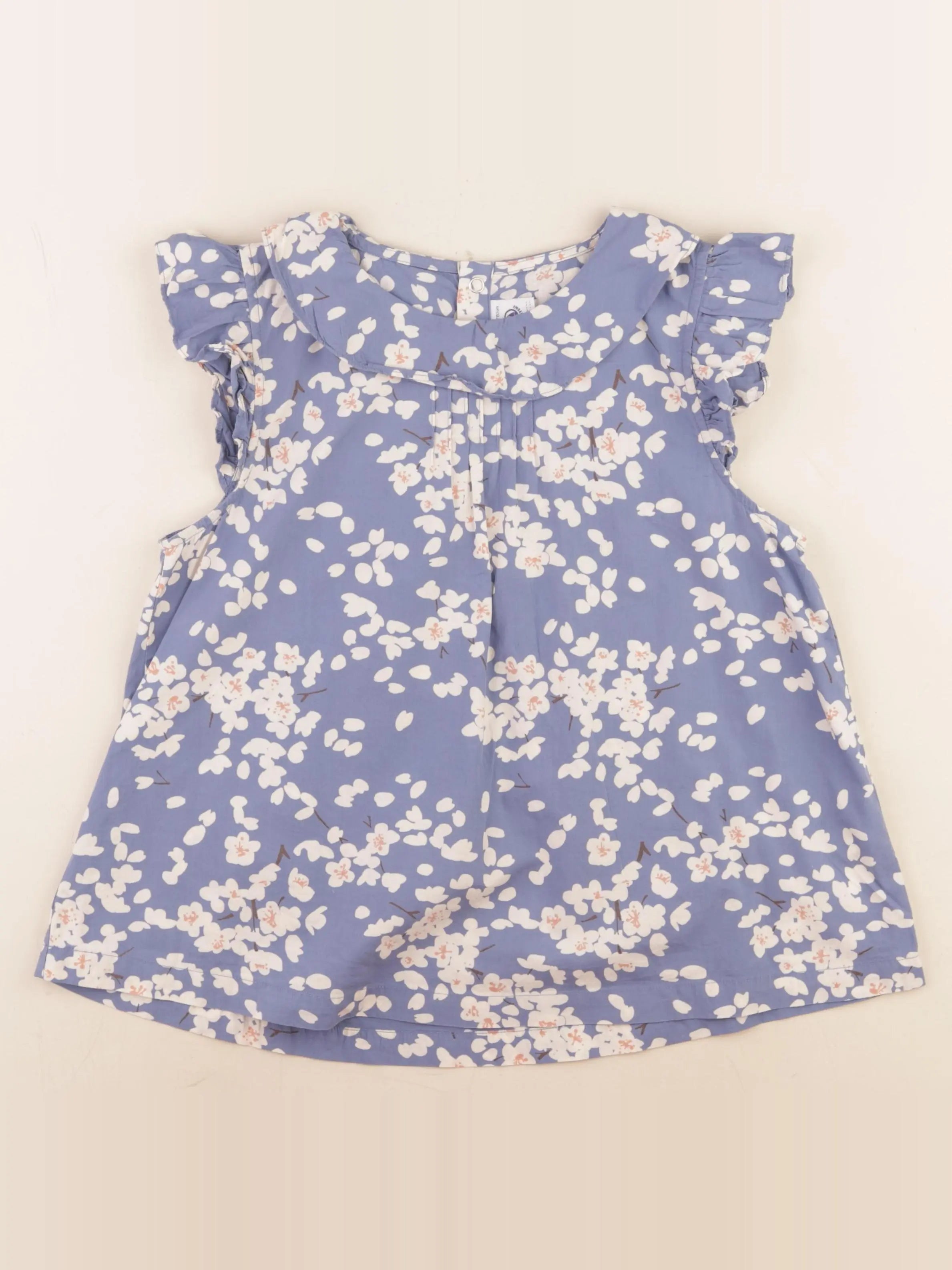 Petit Bateau - blouse bleu - 12 ans