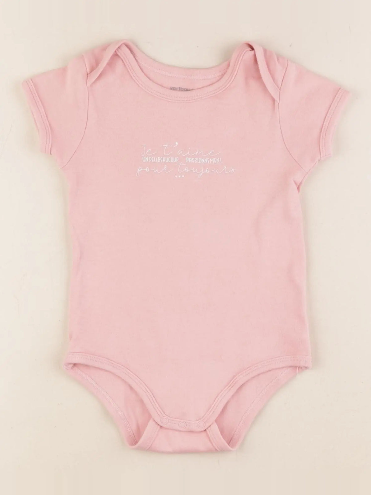 Vertbaudet - body rose - 24 mois
