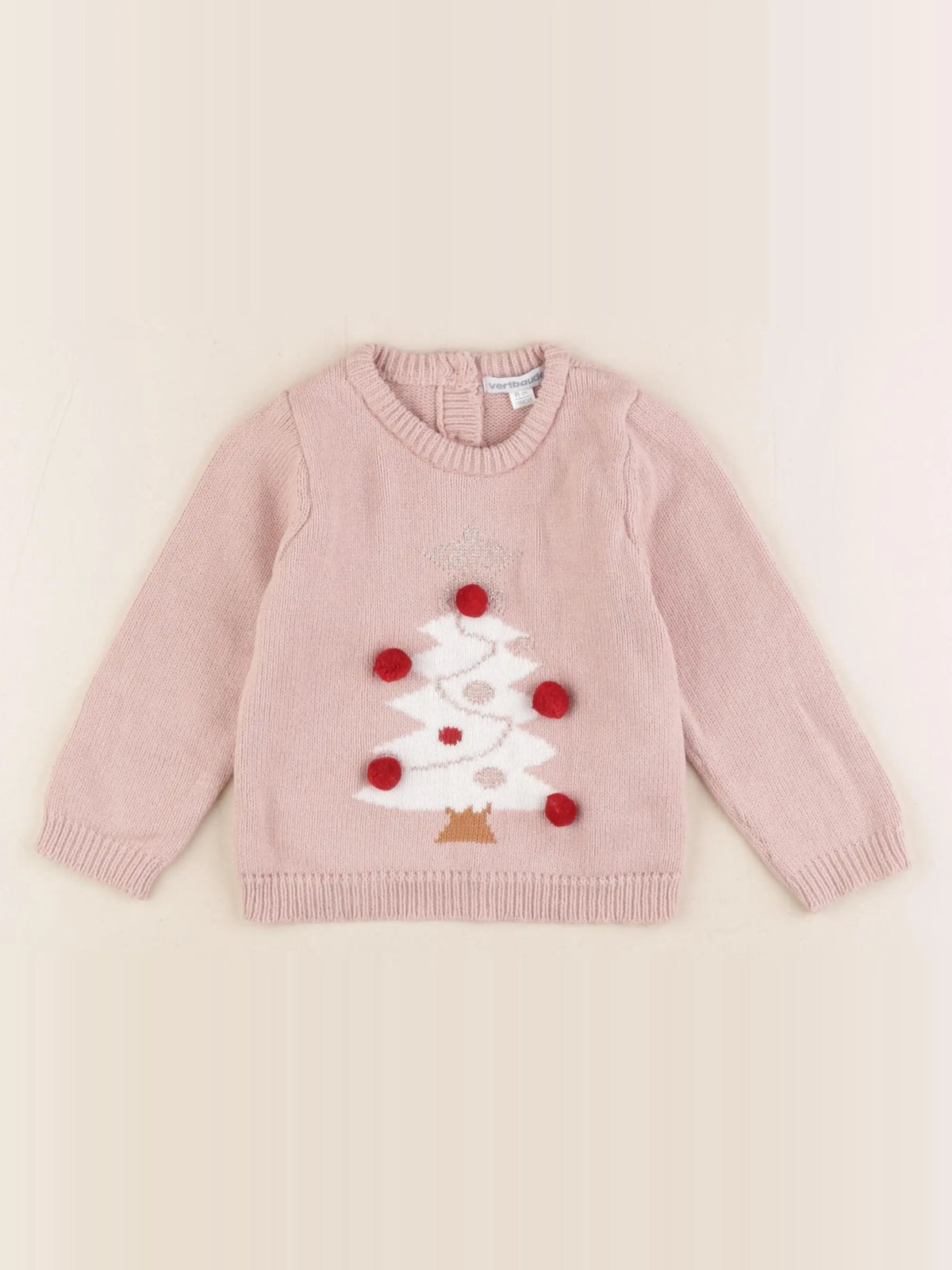 Vertbaudet - pull rose - 18 mois