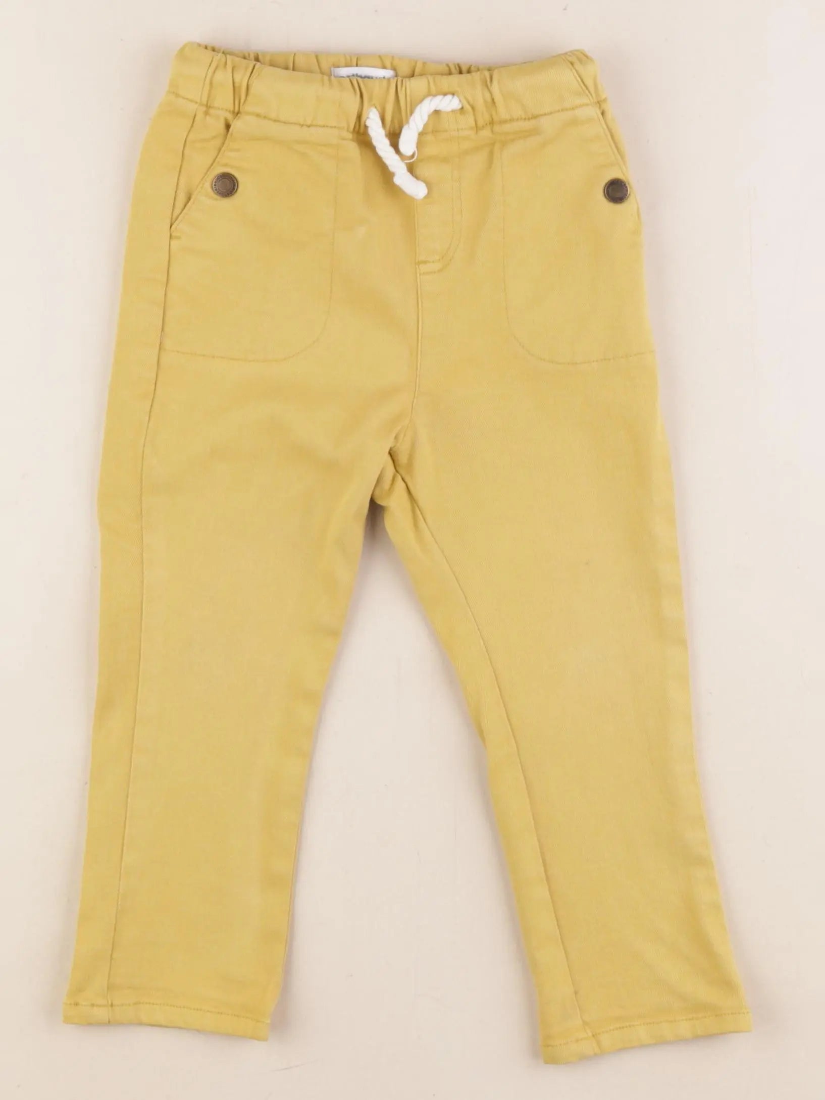 Vertbaudet - pantalon jaune - 2 ans