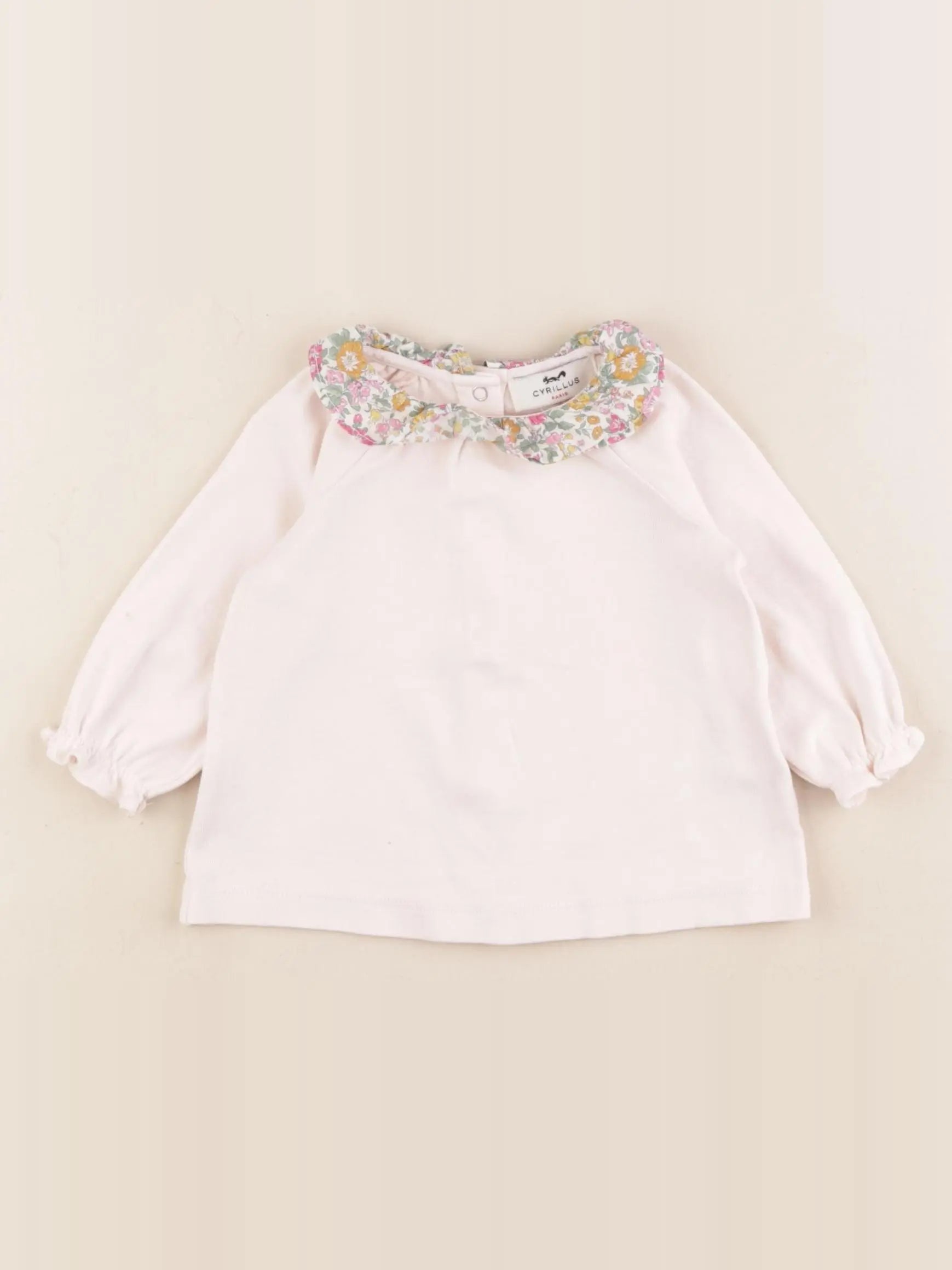 Cyrillus - tee-shirt rose - 6 mois
