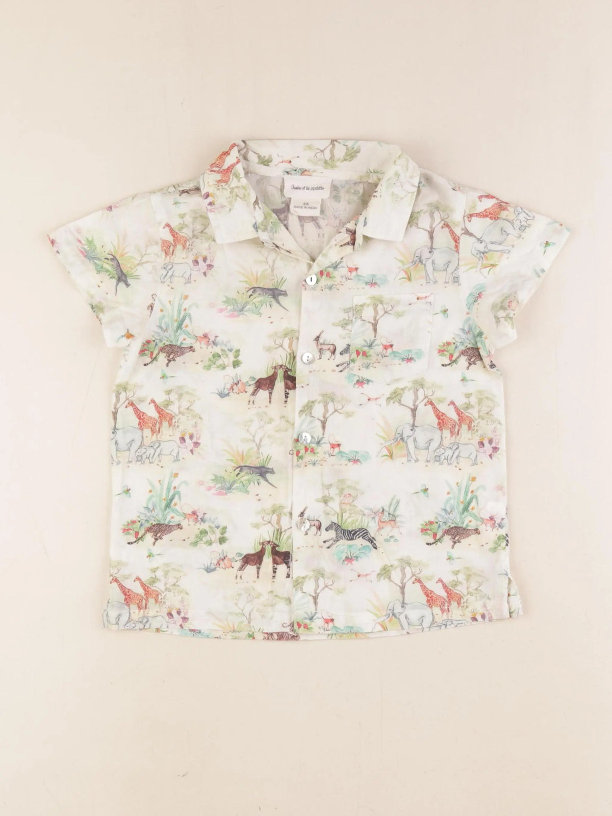Arsène et les pipelettes - chemise multicolore - 4 ans