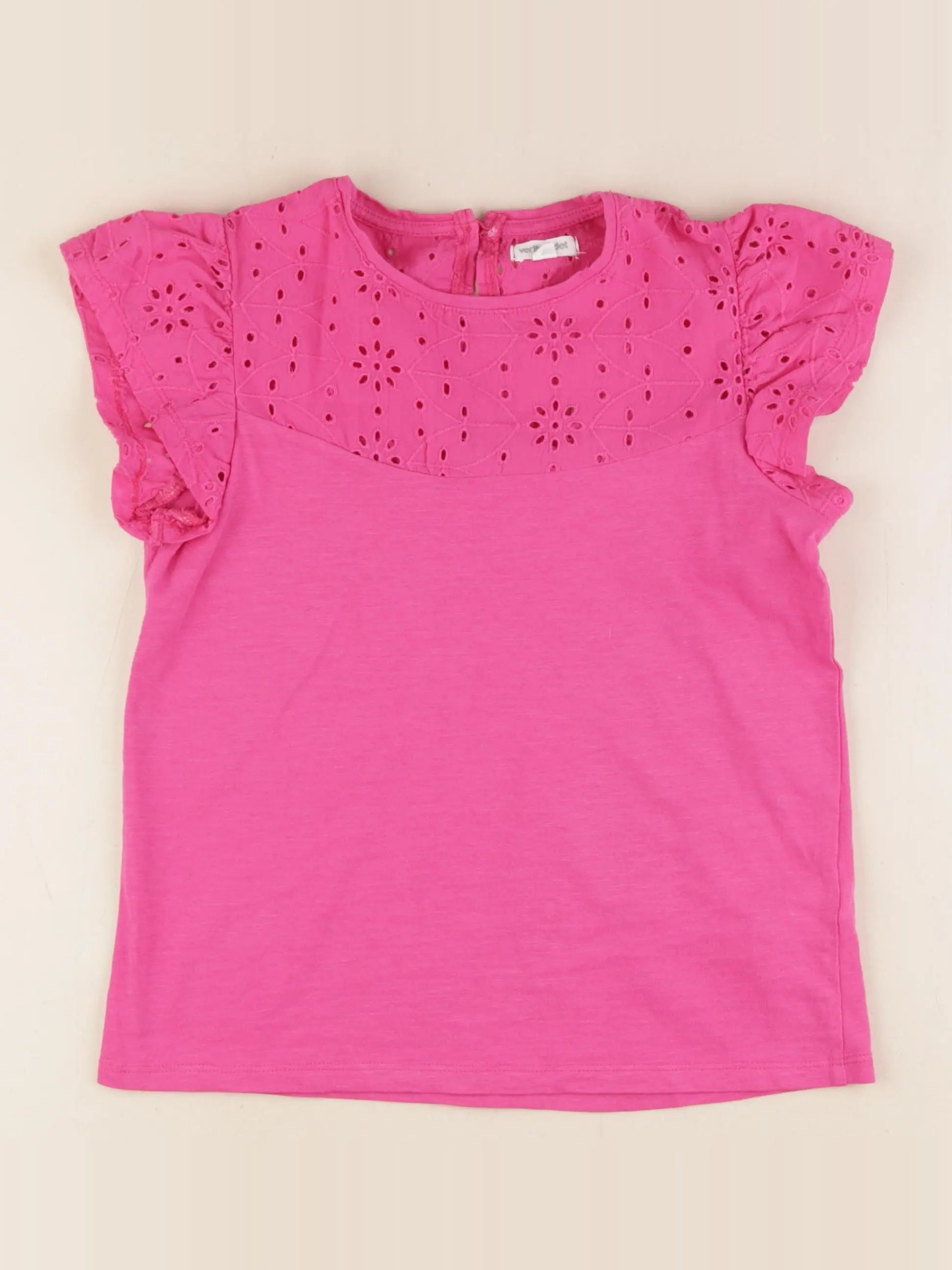 Vertbaudet - tee-shirt rose - 10 ans