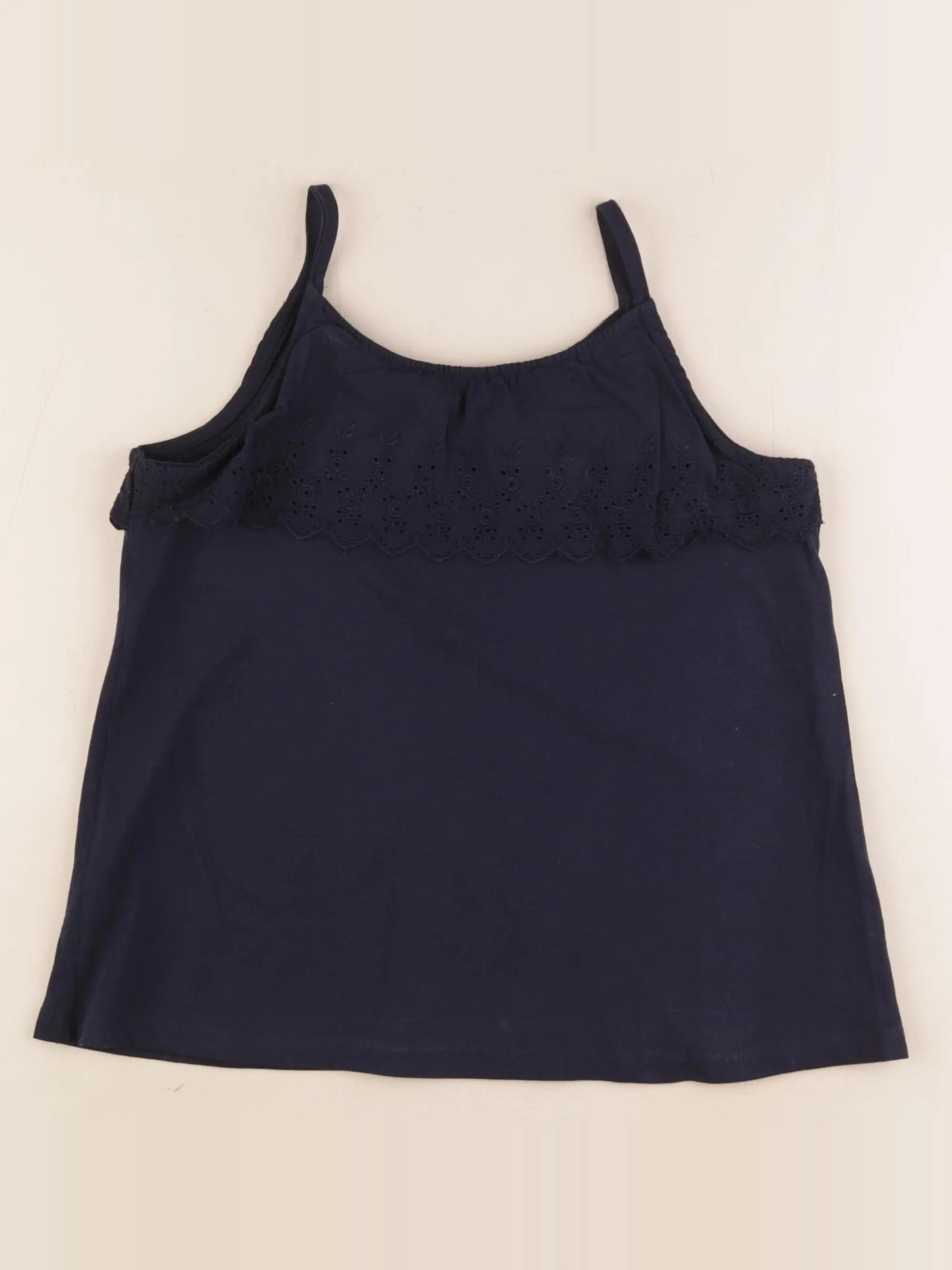 Vertbaudet - débardeur coton bleu - 12 ans