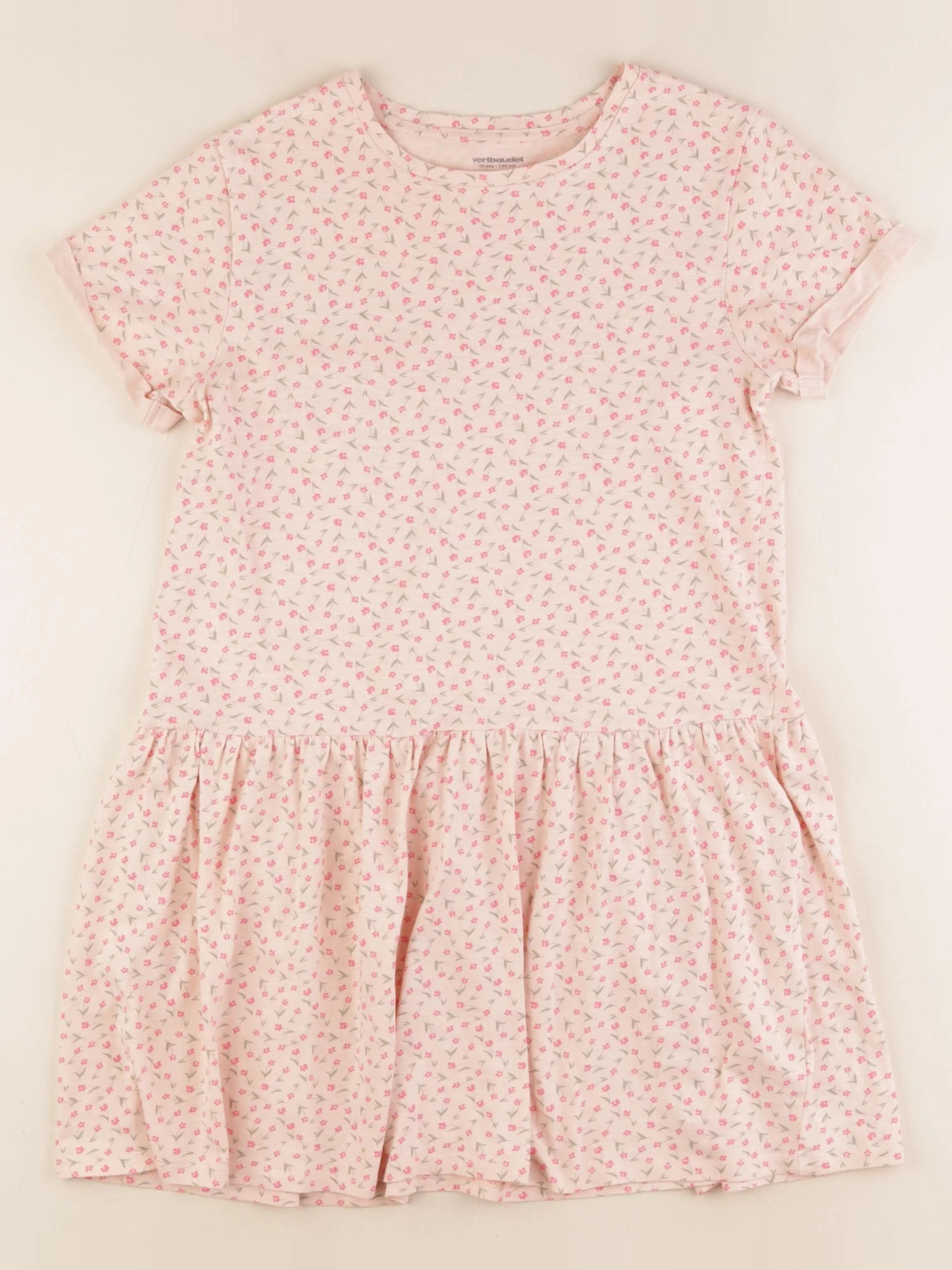 Vertbaudet - robe rose - 10 ans