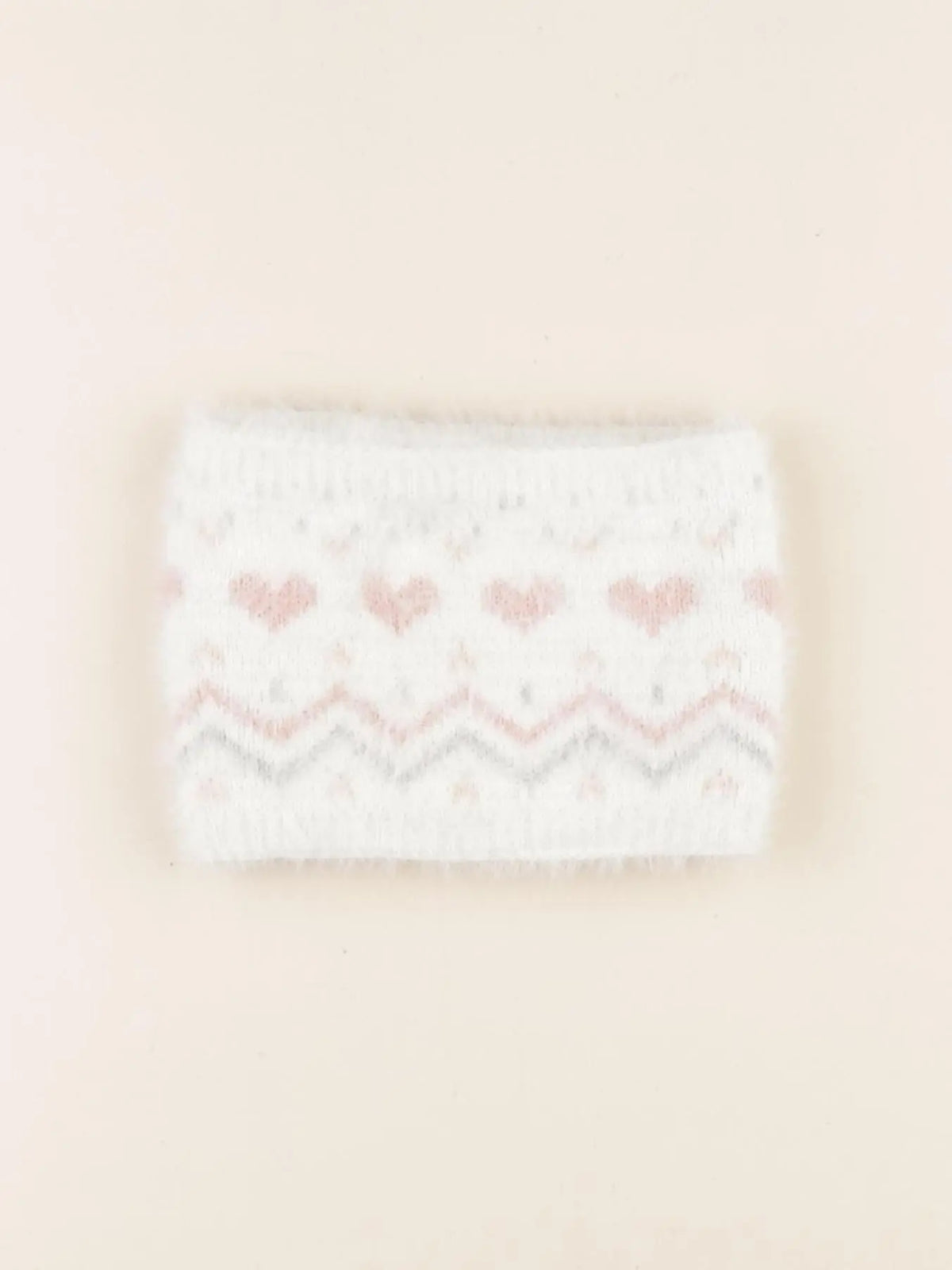 Vertbaudet - tour de cou blanc, rose - 12/18 mois