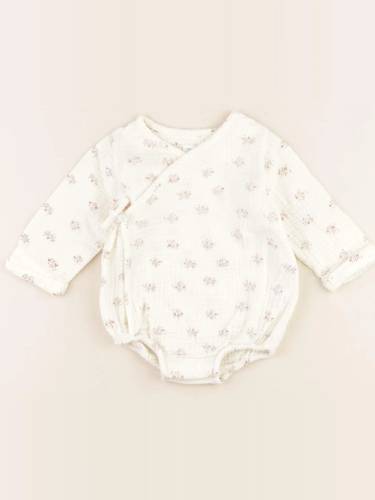 Vertbaudet - combinaison beige - 3 mois