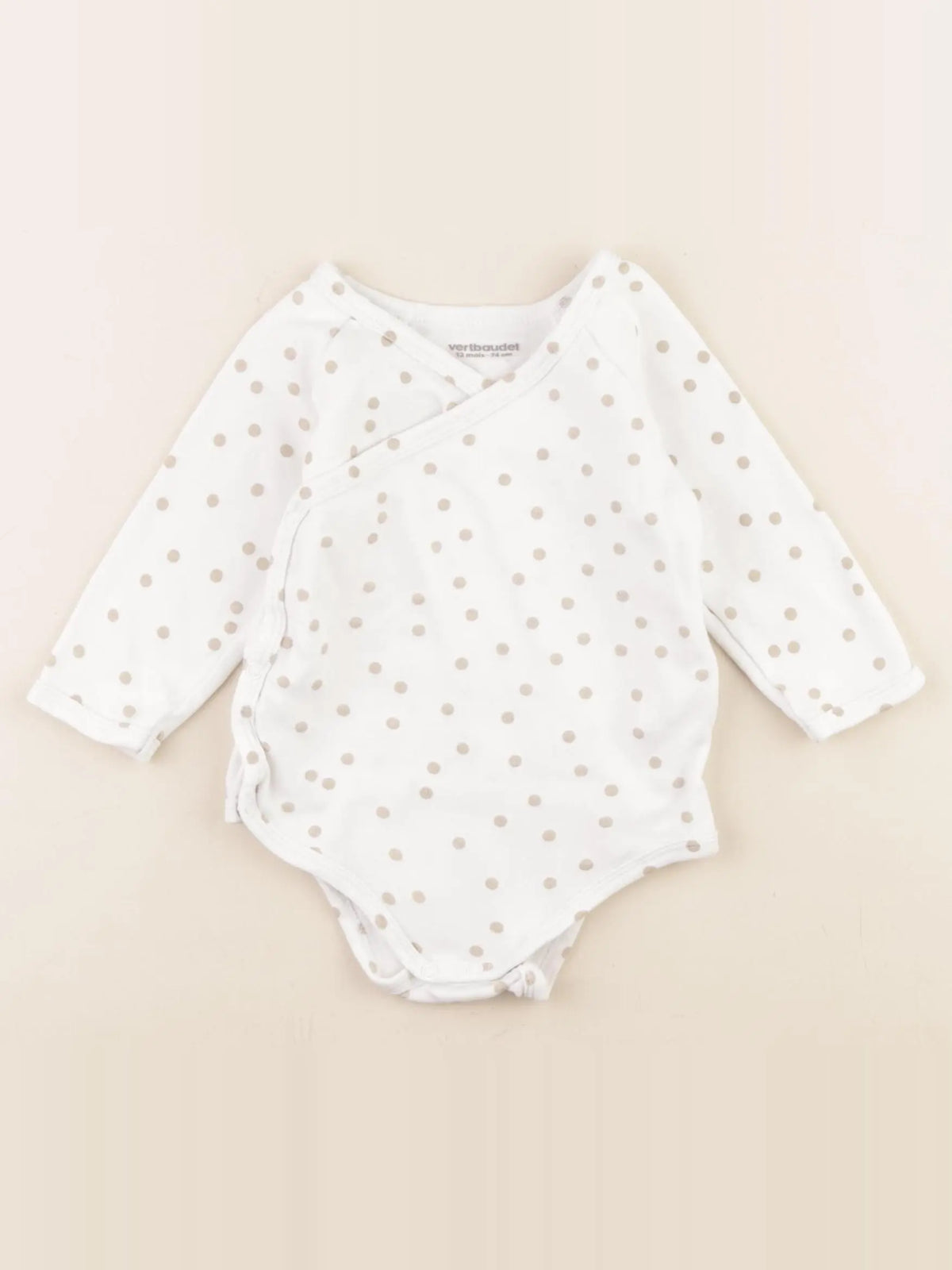 Vertbaudet - body blanc - 1 an