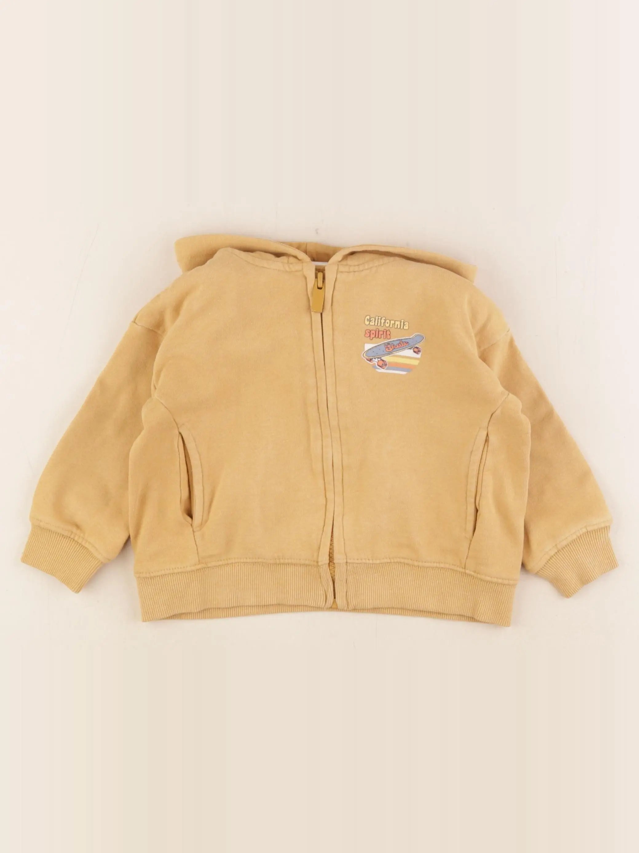Vertbaudet - sweat jaune - 2 ans