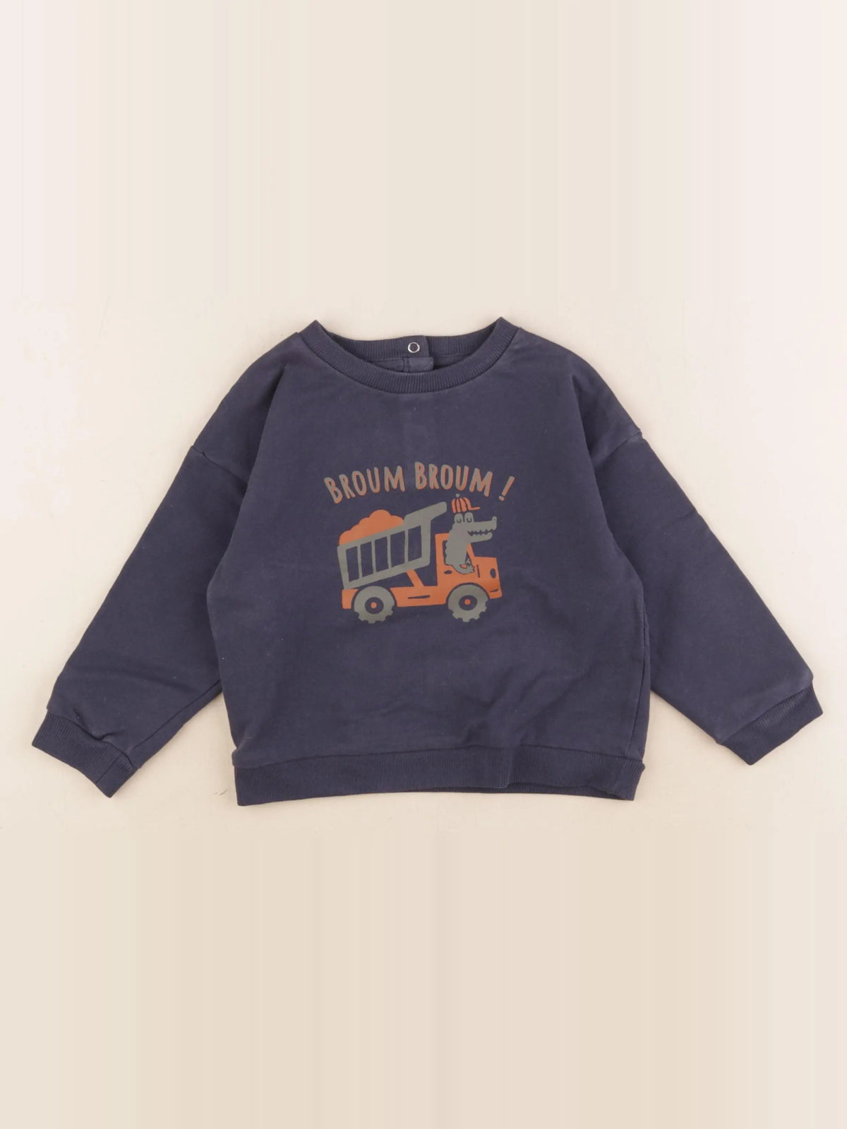 Vertbaudet - sweat bleu - 24 mois