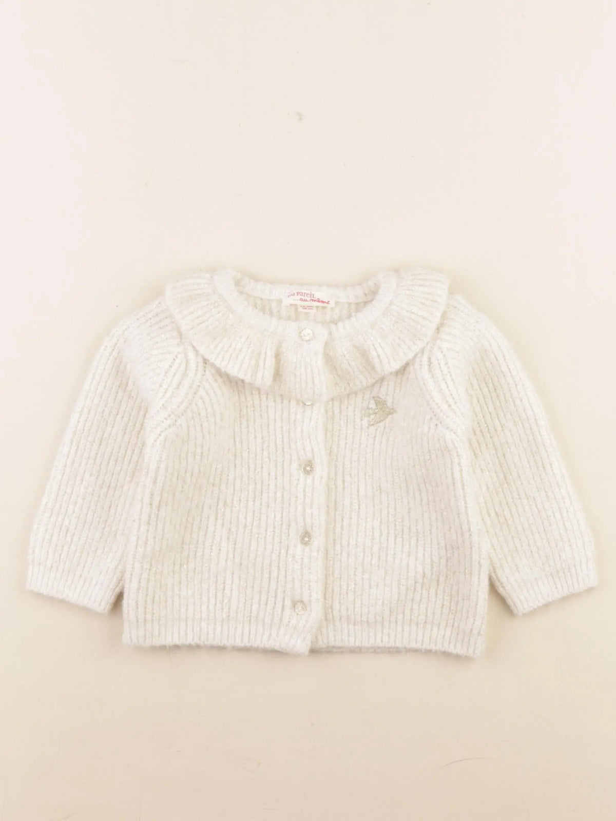 DPAM - gilet beige, or - 3/6 mois