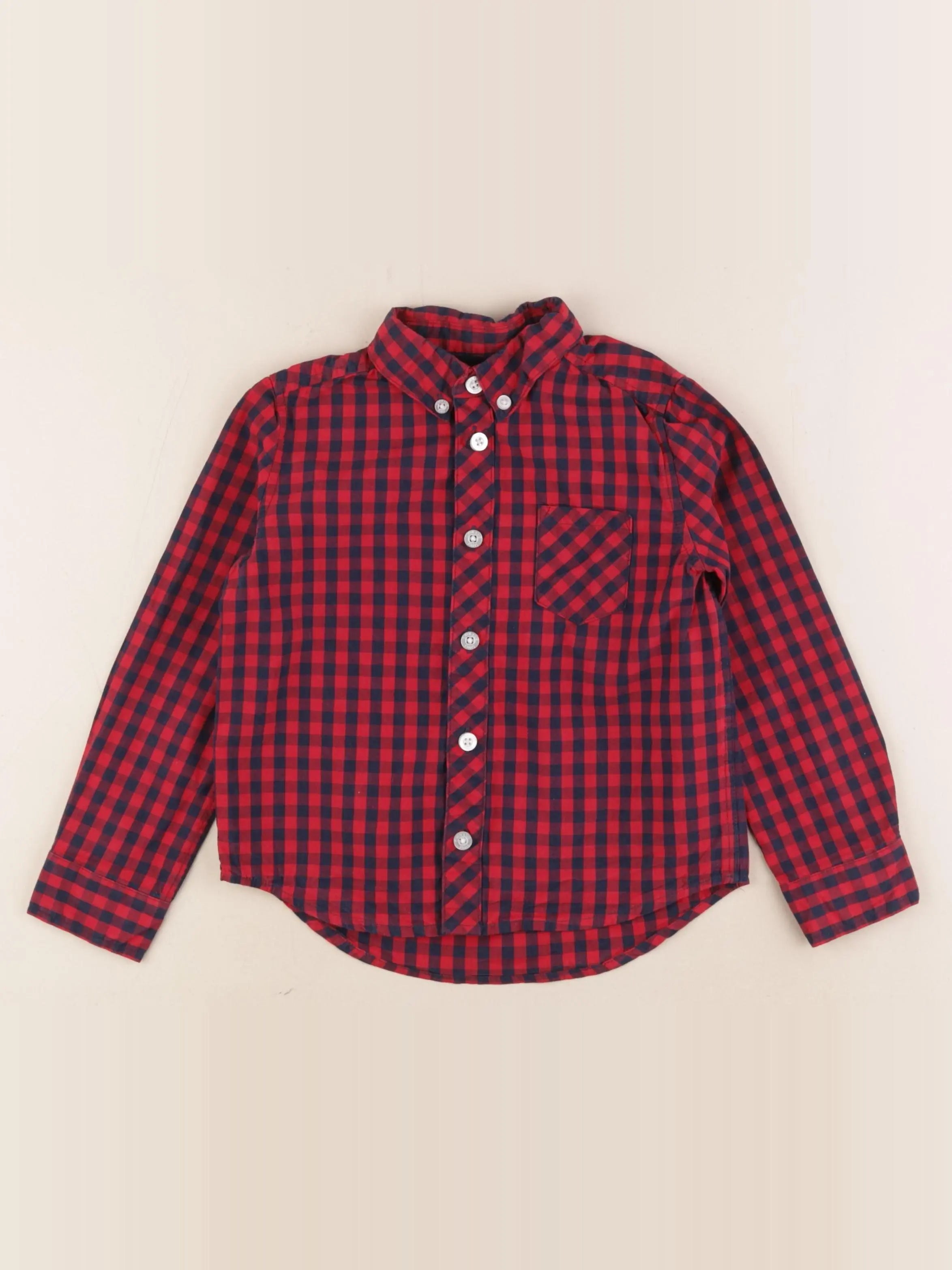 Cyrillus - chemise rouge - 4 ans