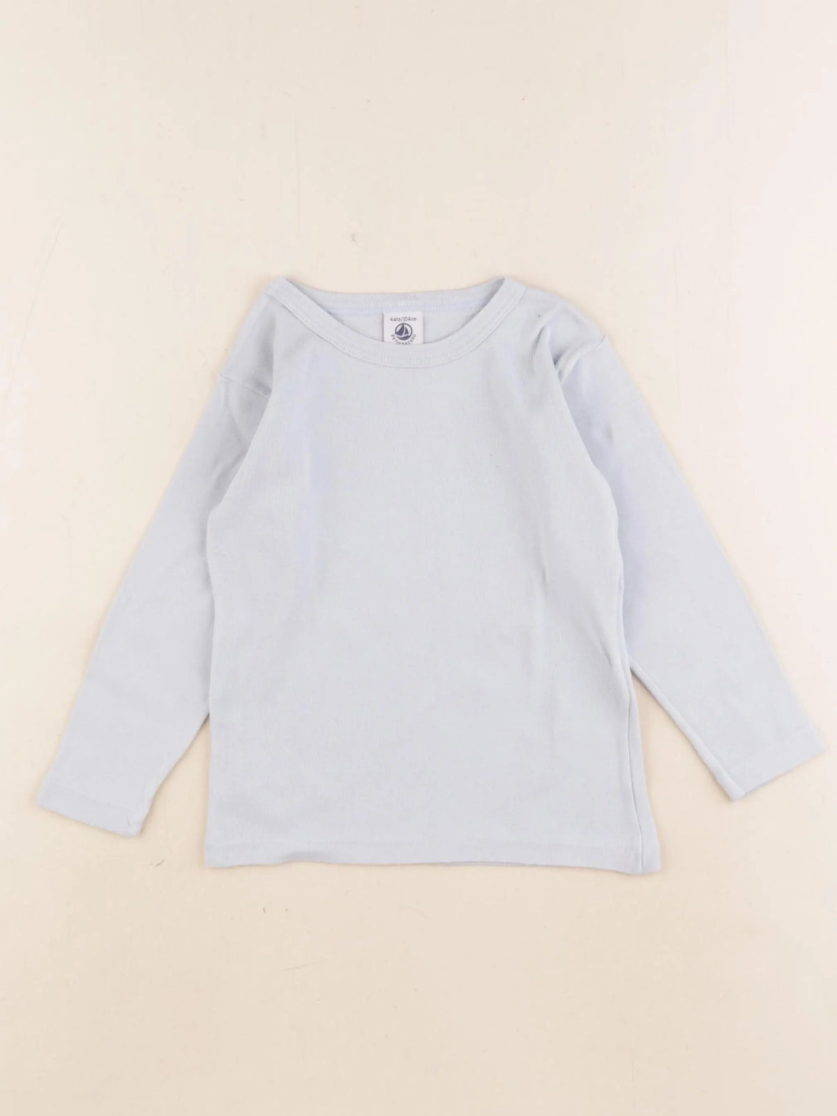 Petit Bateau - maillot de corps bleu - 4 ans
