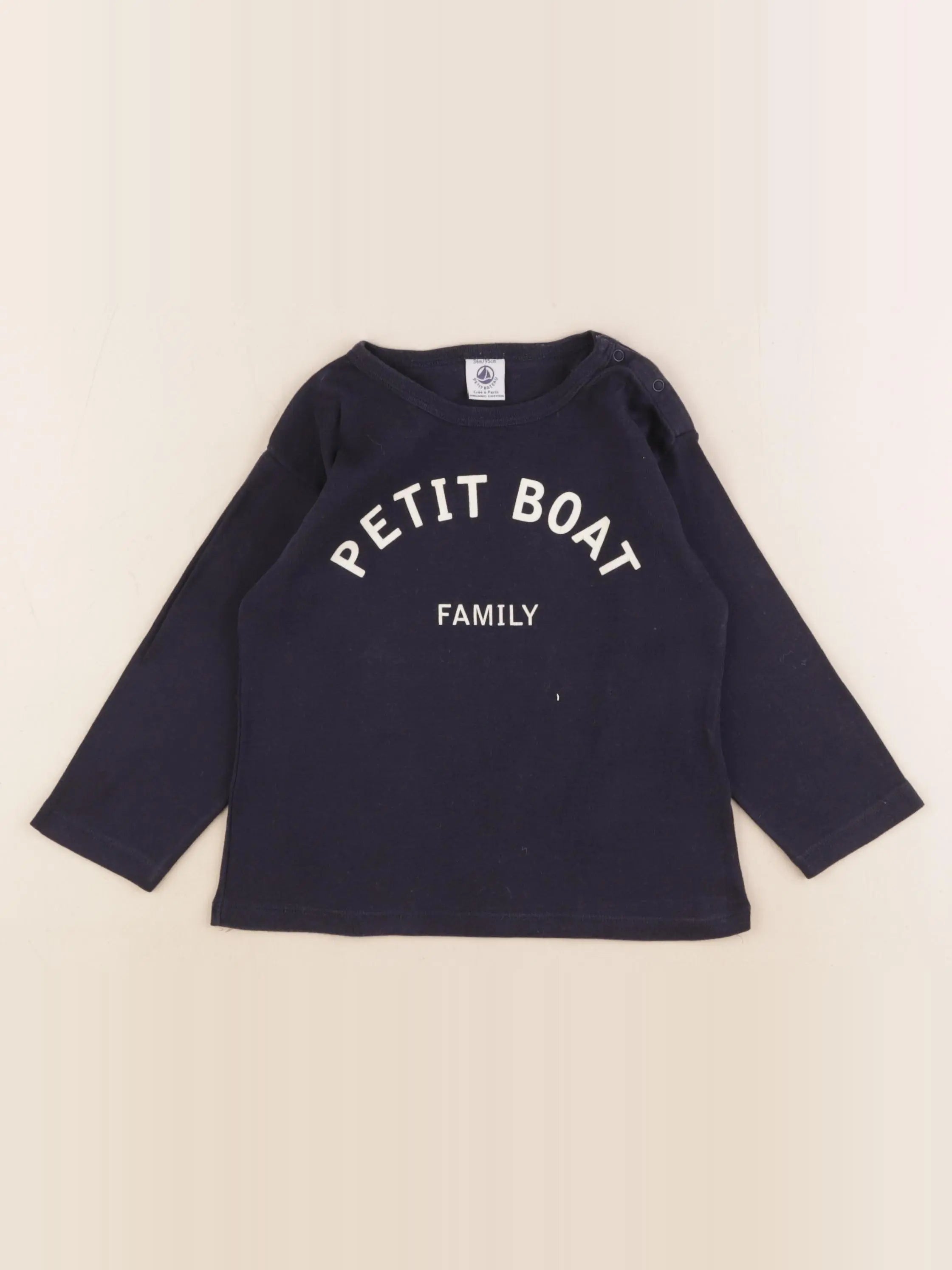 Petit Bateau - tee-shirt bleu - 36 mois
