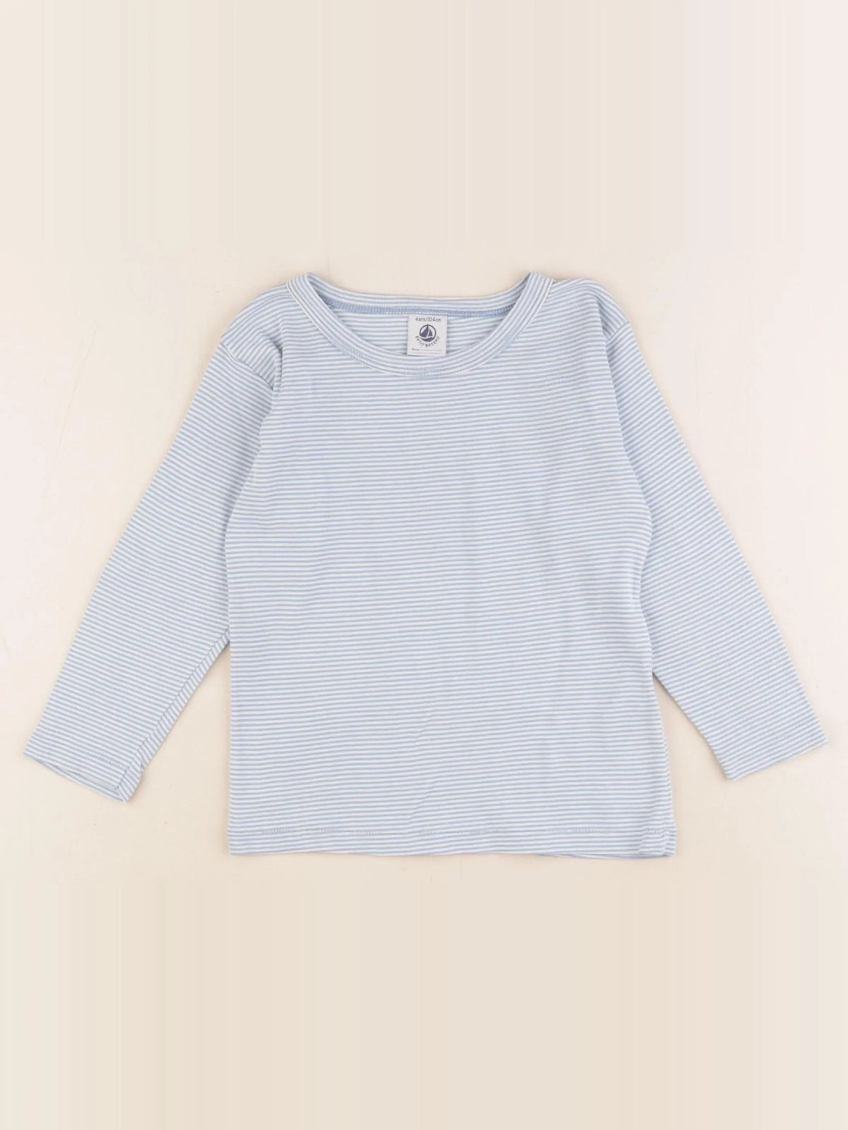 Petit Bateau - maillot de corps bleu - 4 ans