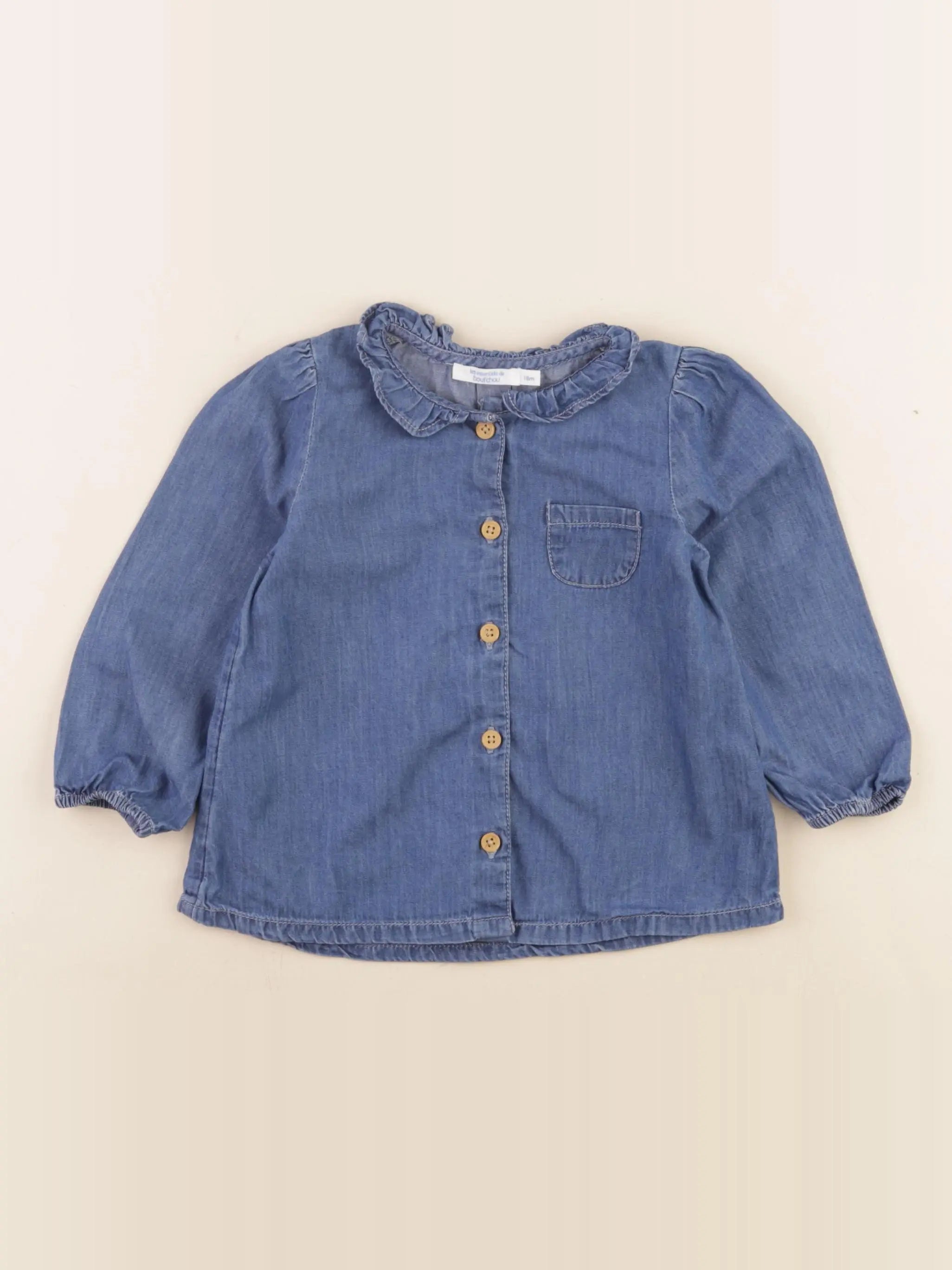 Boutchou - blouse bleu - 18 mois