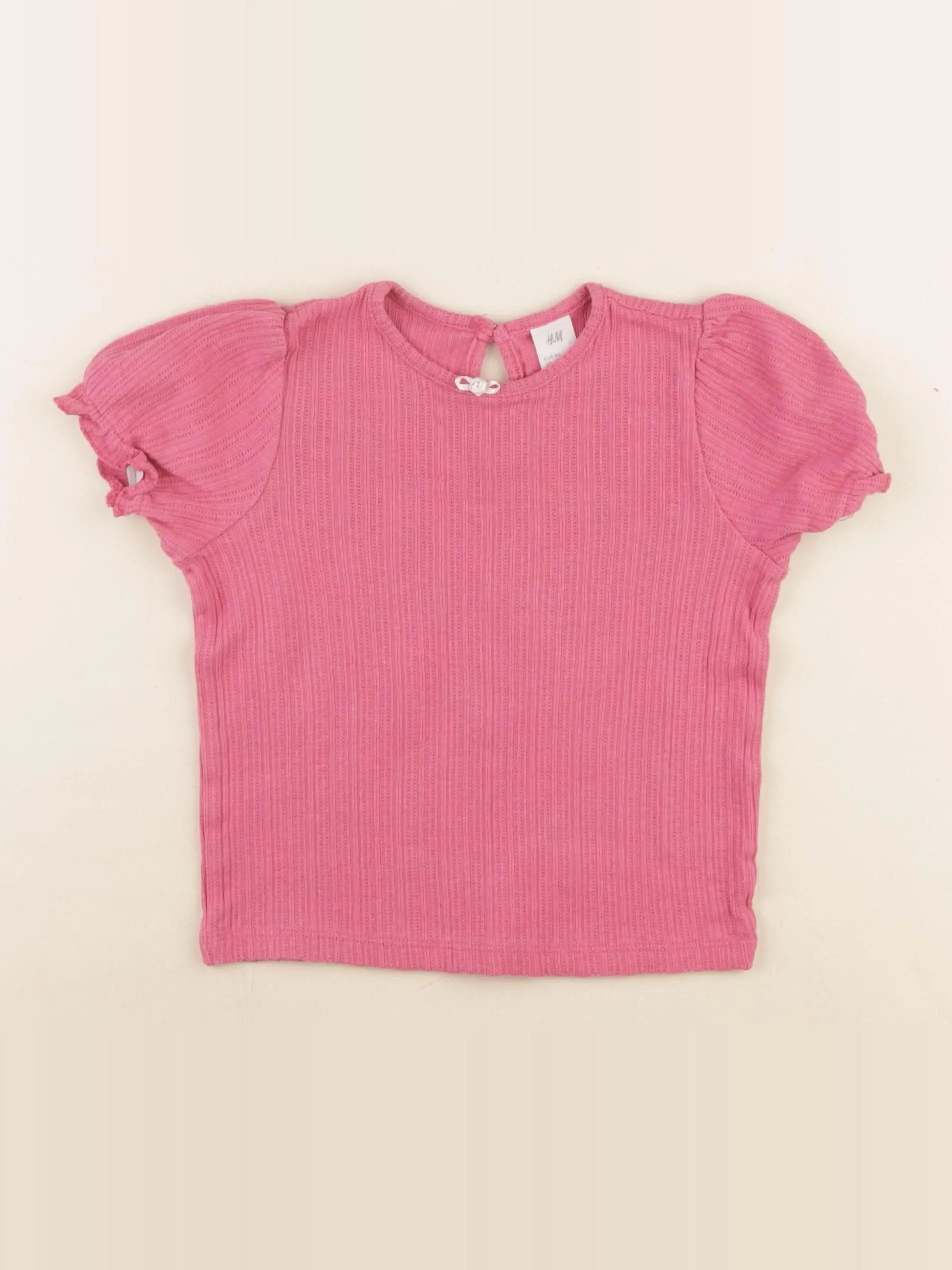 H&M - tee-shirt rose - 18 mois