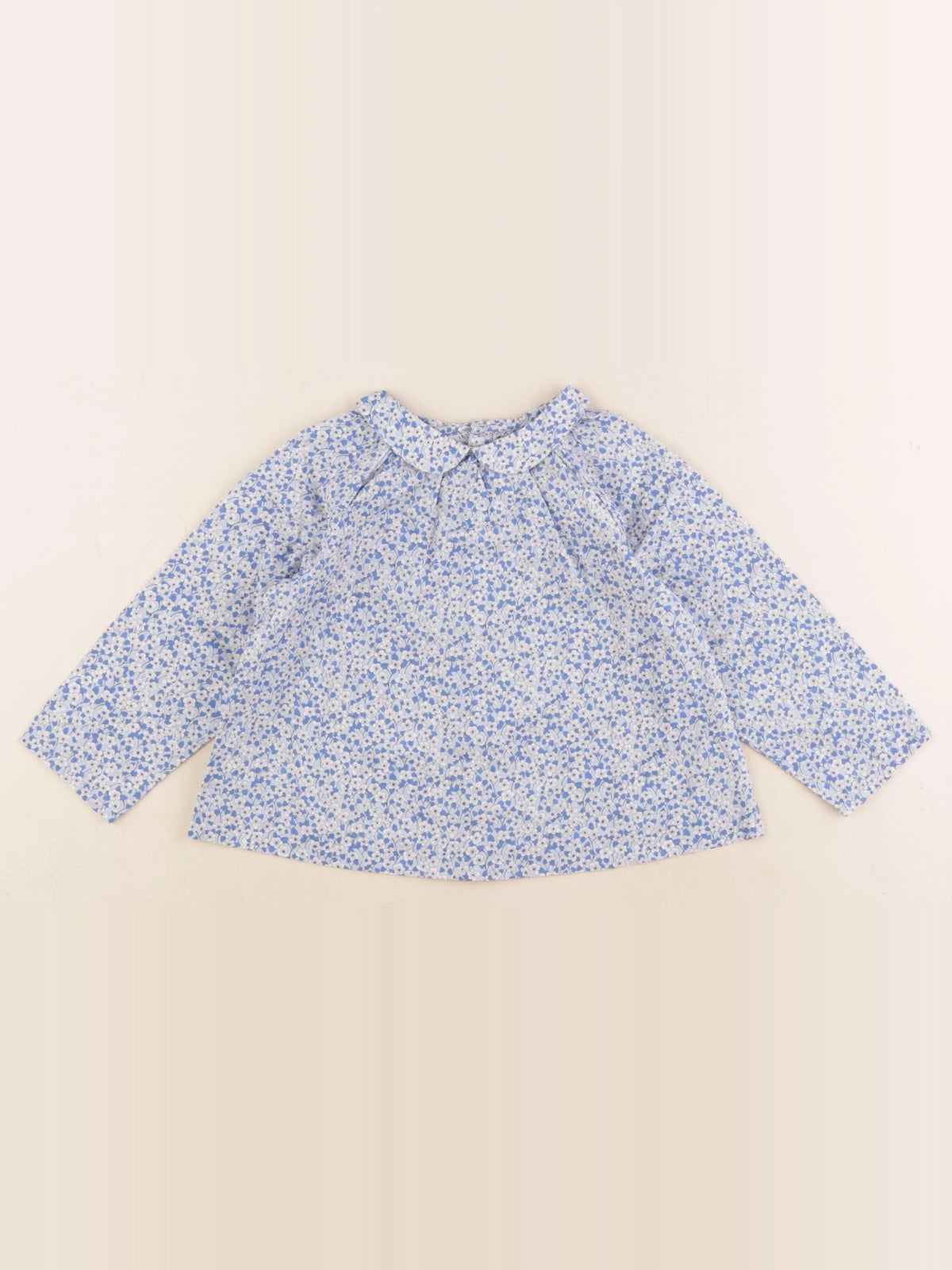 Jacadi - blouse liberty bleu - 36 mois