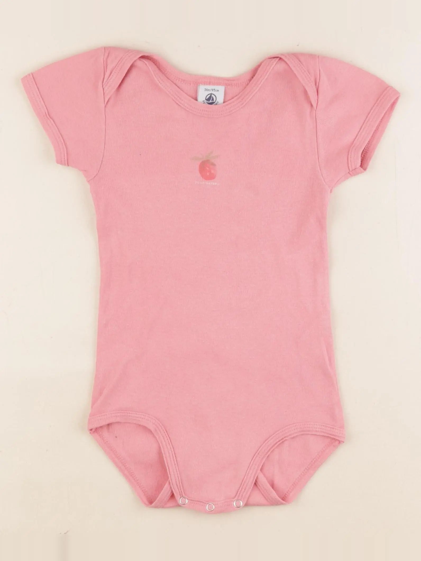 Petit Bateau - body rose - 36 mois